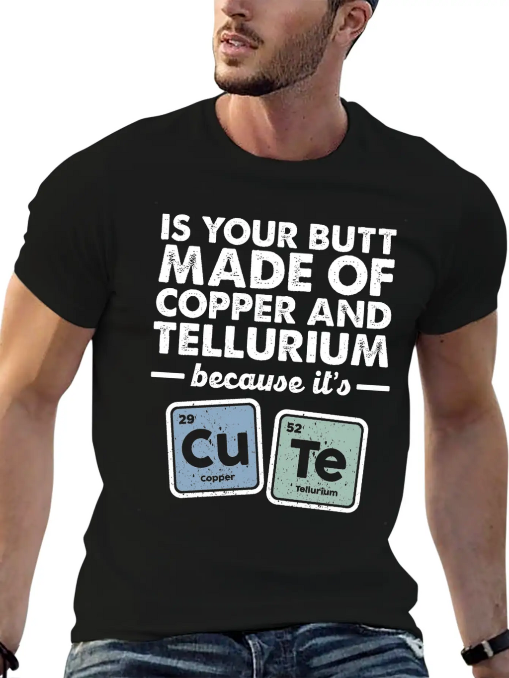 CuTe Copper Tellurium Chemistry Periodic Elements Breathable Soft Cotton T-Shirt – Timeless Casual Look