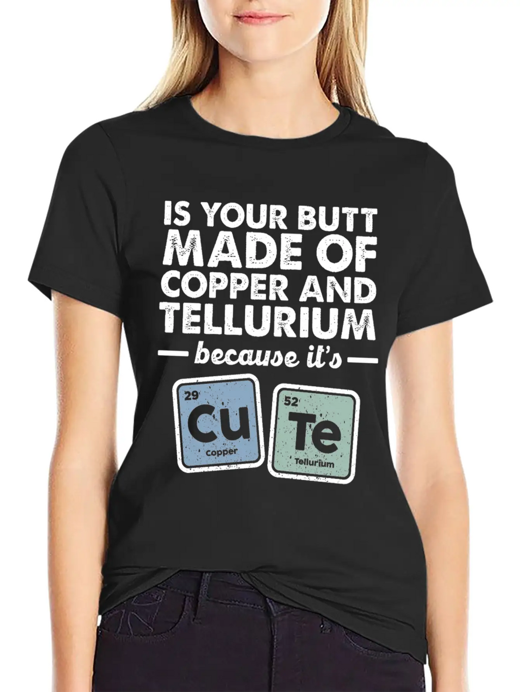 CuTe Copper Tellurium Chemistry Periodic Elements Breathable Soft Cotton T-Shirt – Timeless Casual Look
