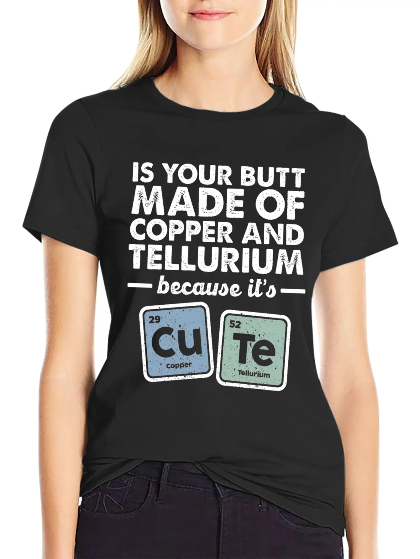 CuTe Copper Tellurium Chemistry Periodic Elements Breathable Soft Cotton T-Shirt – Timeless Casual Look