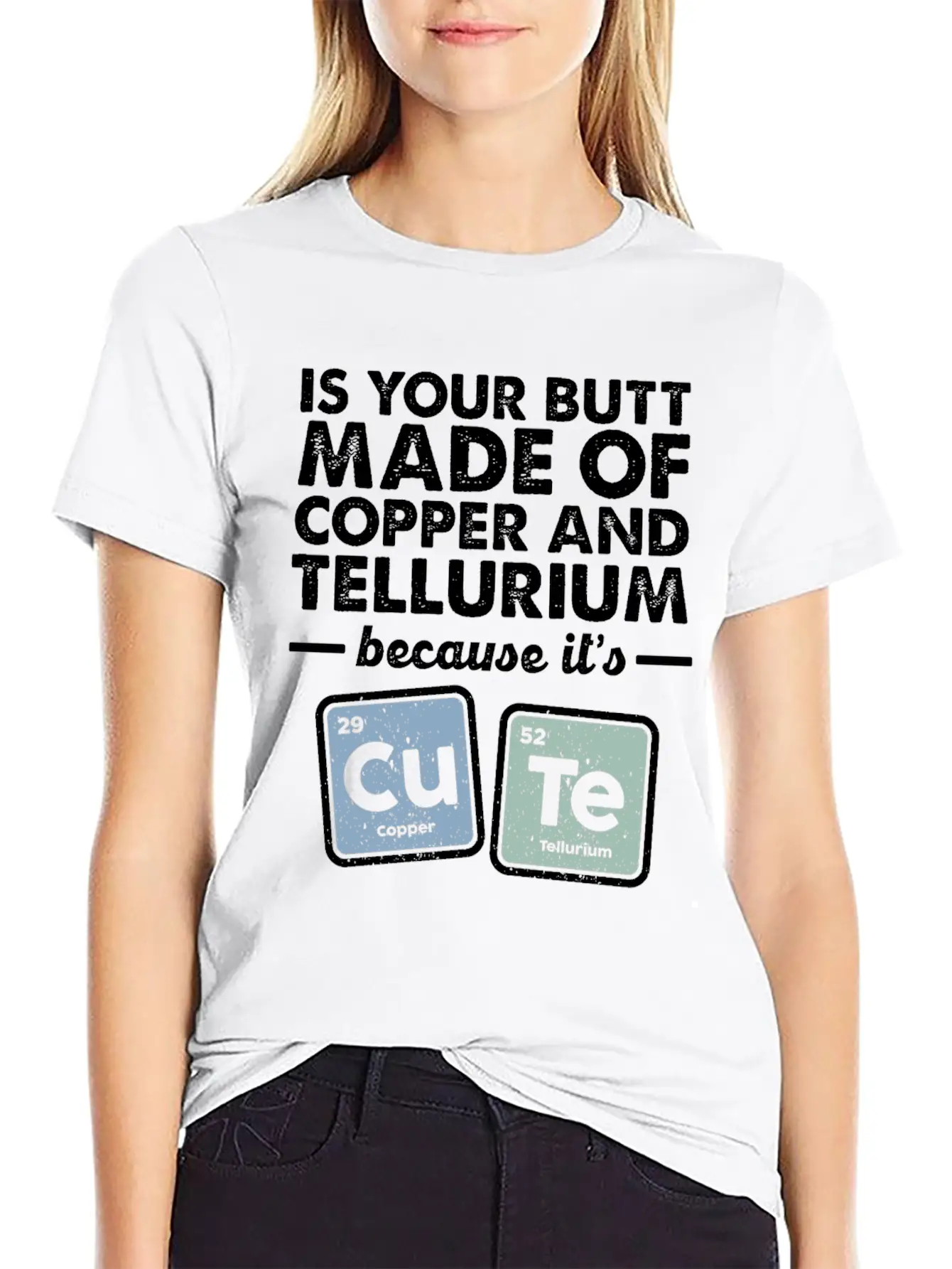 CuTe Copper Tellurium Chemistry Periodic Elements Breathable Soft Cotton T-Shirt – Timeless Casual Look
