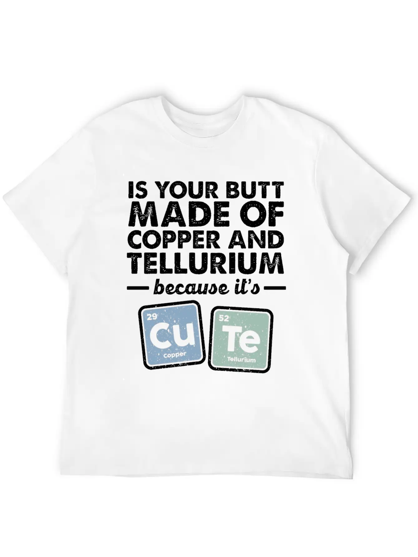 CuTe Copper Tellurium Chemistry Periodic Elements Breathable Soft Cotton T-Shirt – Timeless Casual Look