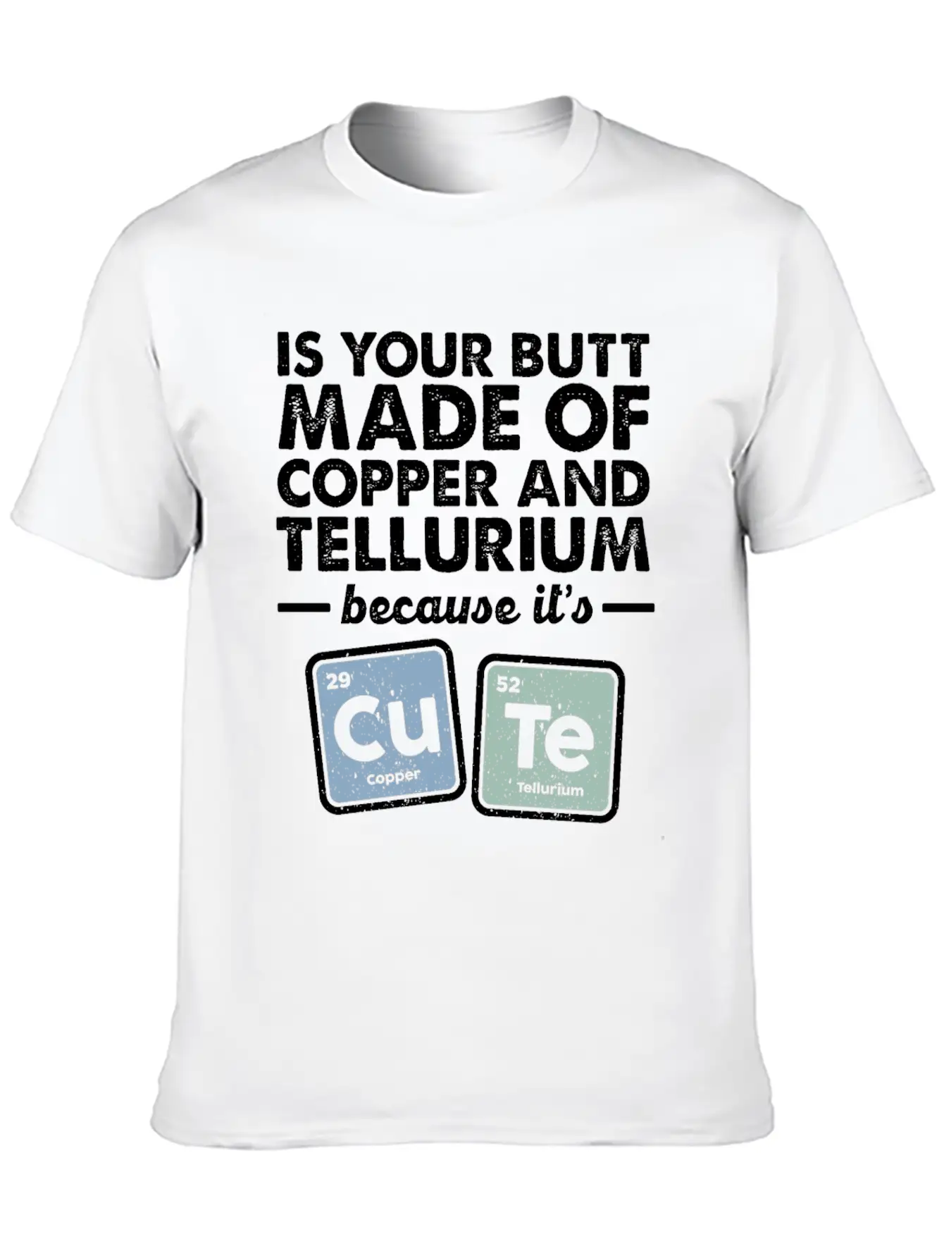 CuTe Copper Tellurium Chemistry Periodic Elements Breathable Soft Cotton T-Shirt – Timeless Casual Look