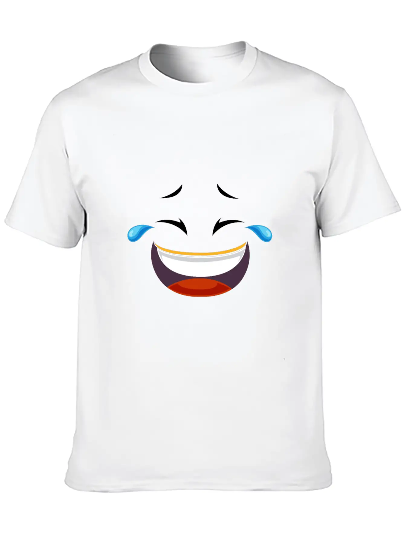 Cute Cry Face Yellow Halloween Costume Tshirt Stylish Everyday T-Shirt – Unisex Basic Cotton Tee
