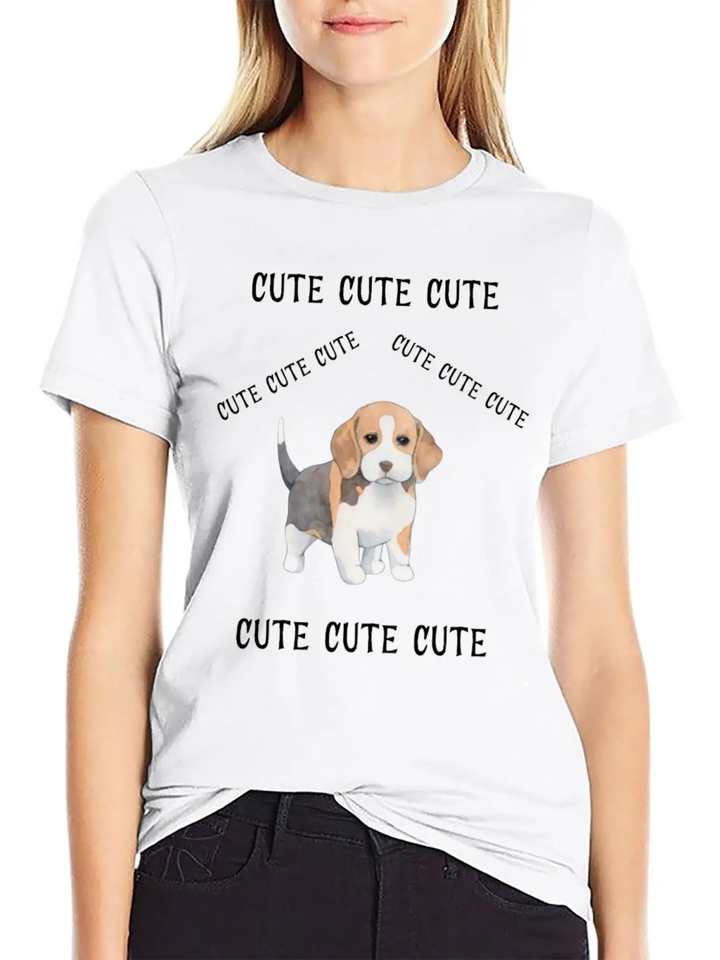 Cute Cute Cute11 Casual Graphic T-Shirt – Simple And Comfortable Daily Wear