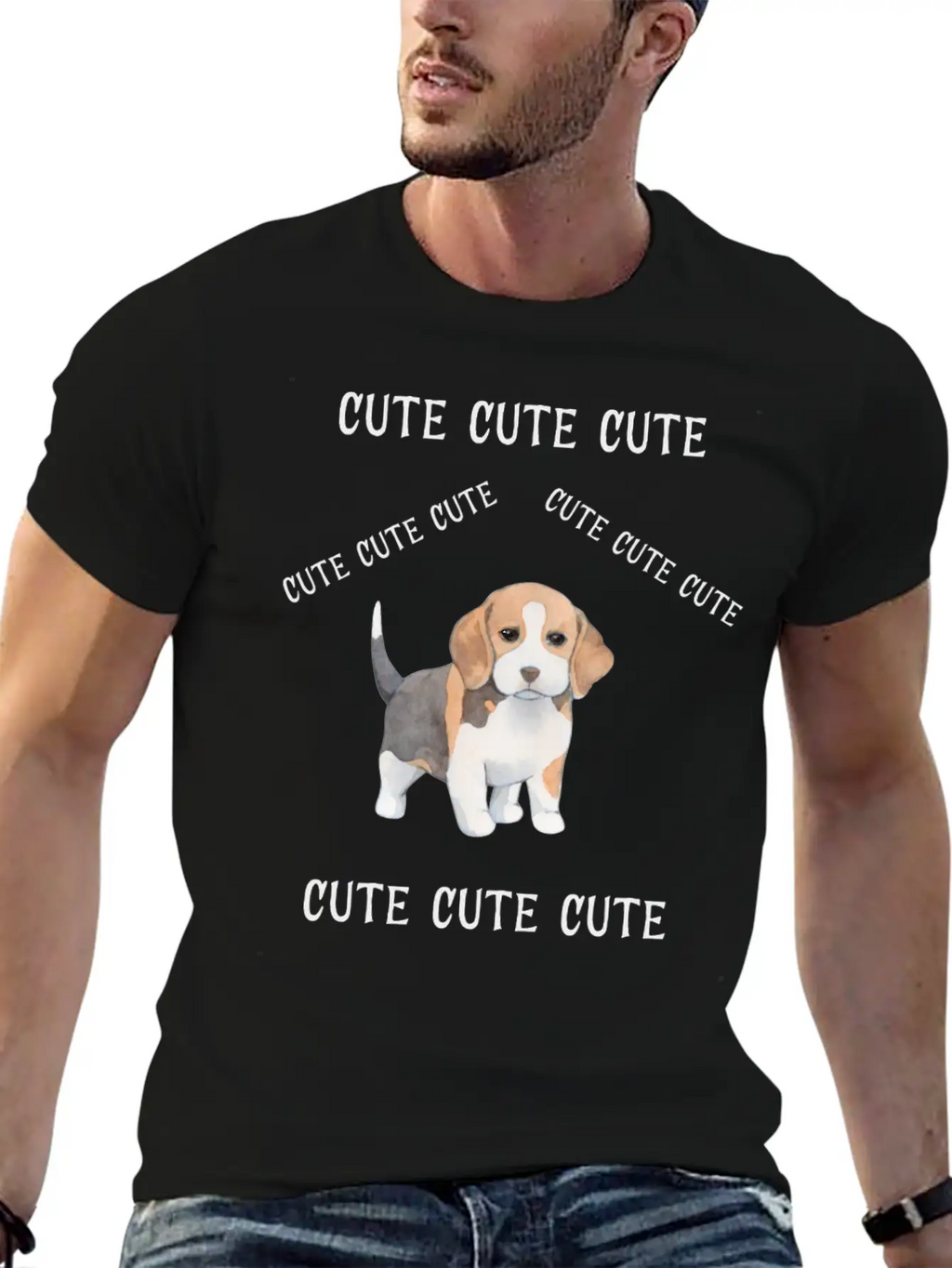 Cute Cute Cute11 Casual Graphic T-Shirt – Simple And Comfortable Daily Wear