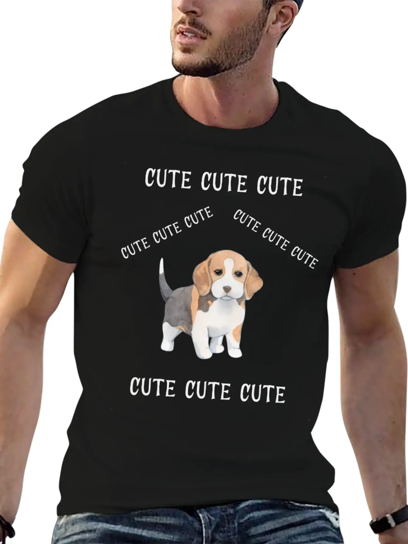 Cute Cute Cute11 Casual Graphic T-Shirt – Simple And Comfortable Daily Wear