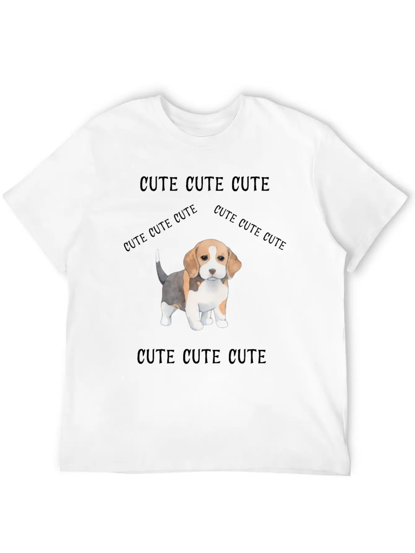 Cute Cute Cute11 Casual Graphic T-Shirt – Simple And Comfortable Daily Wear