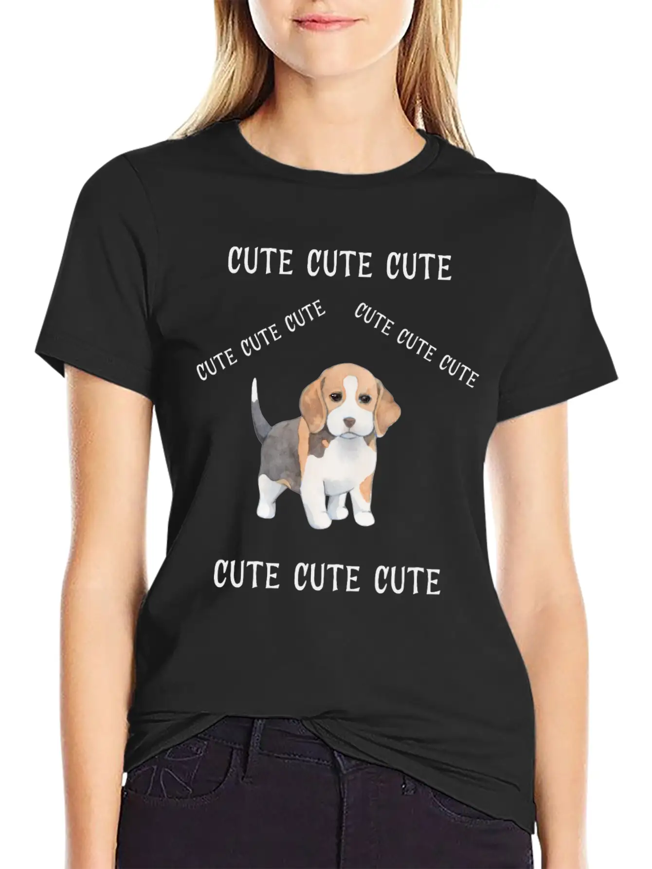 Cute Cute Cute11 Casual Graphic T-Shirt – Simple And Comfortable Daily Wear