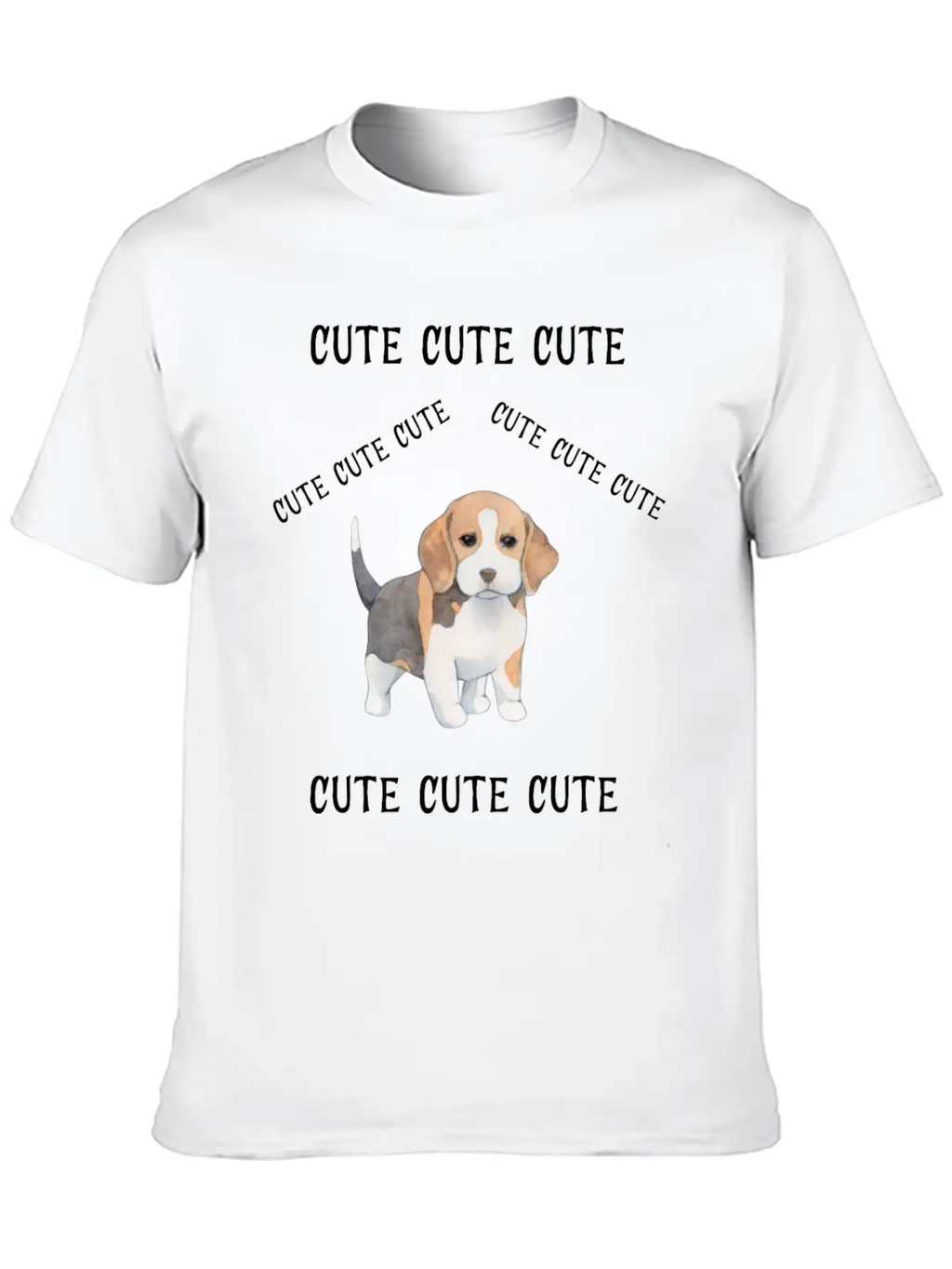 Cute Cute Cute11 Casual Graphic T-Shirt – Simple And Comfortable Daily Wear