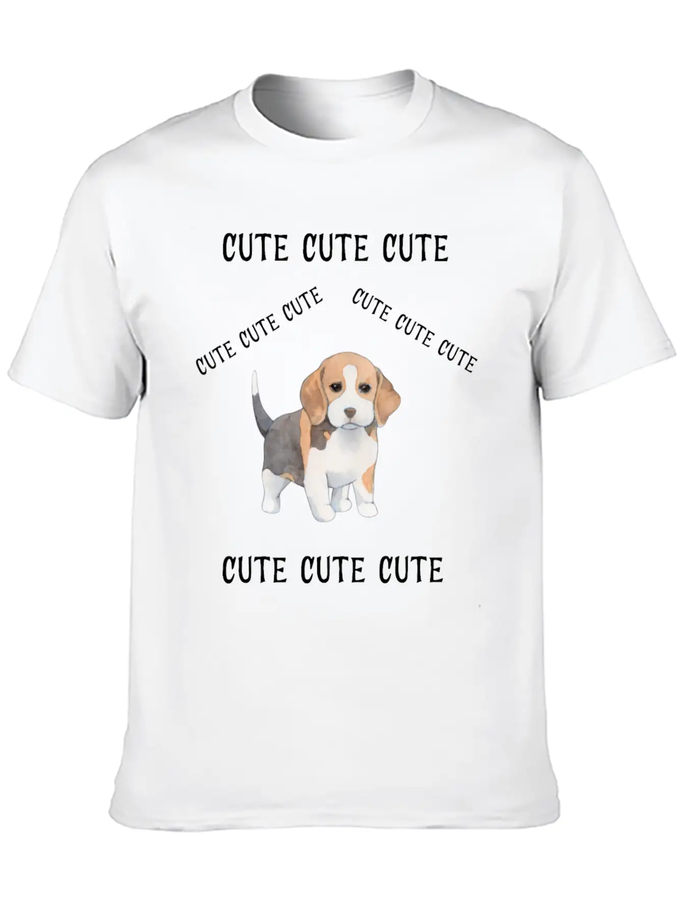 Cute Cute Cute11 Casual Graphic T-Shirt – Simple And Comfortable Daily Wear