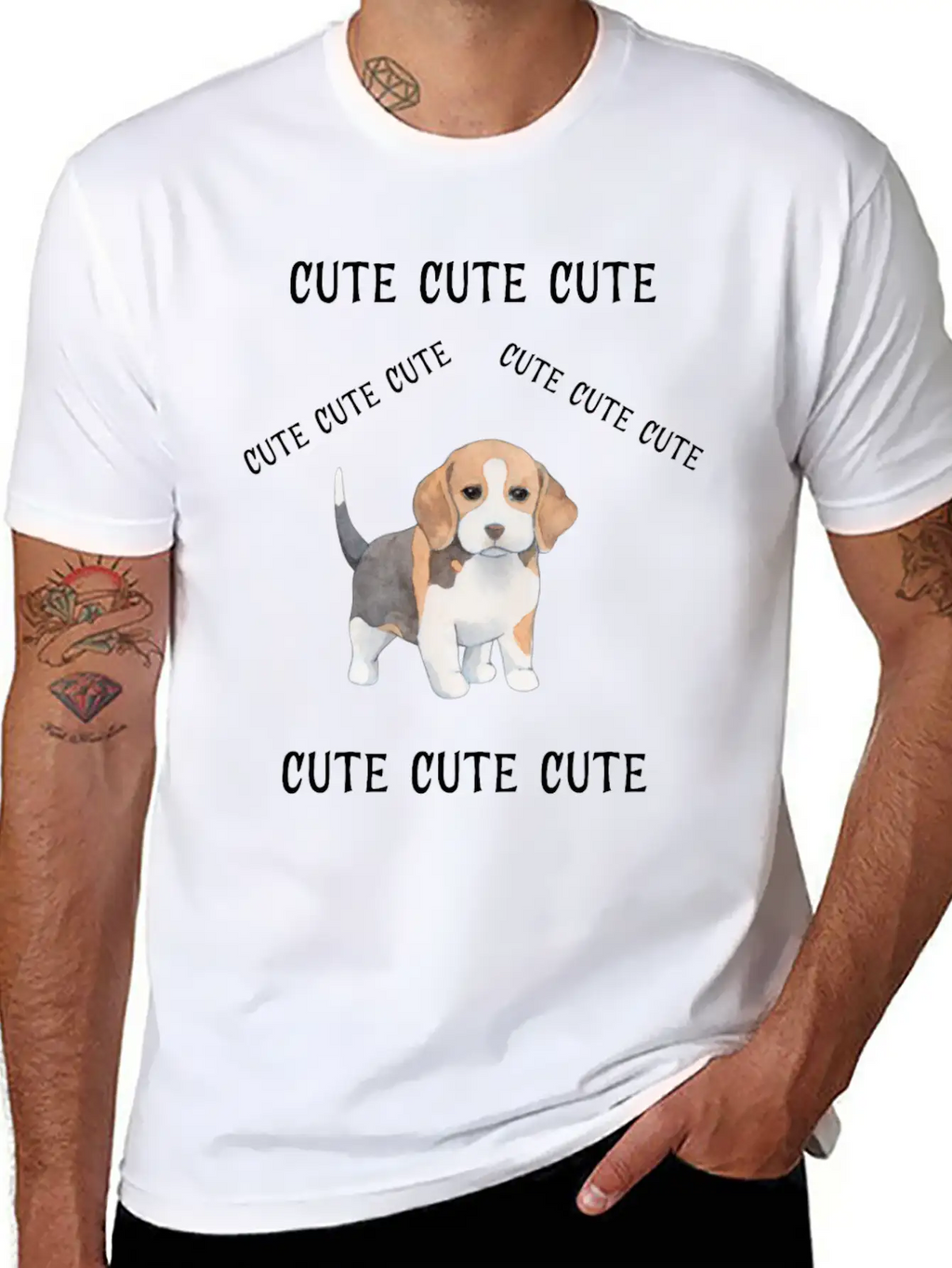 Cute Cute Cute11 Casual Graphic T-Shirt – Simple And Comfortable Daily Wear
