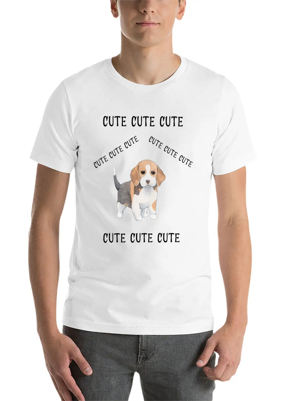 Cute Cute Cute11 Casual Graphic T-Shirt – Simple And Comfortable Daily Wear