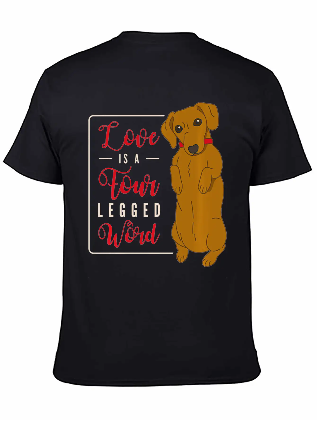 Cute Dachshund Dog Pet Lovers Holders Clothing Unisex Casual T-Shirt – Clean Design For Daily Comfort