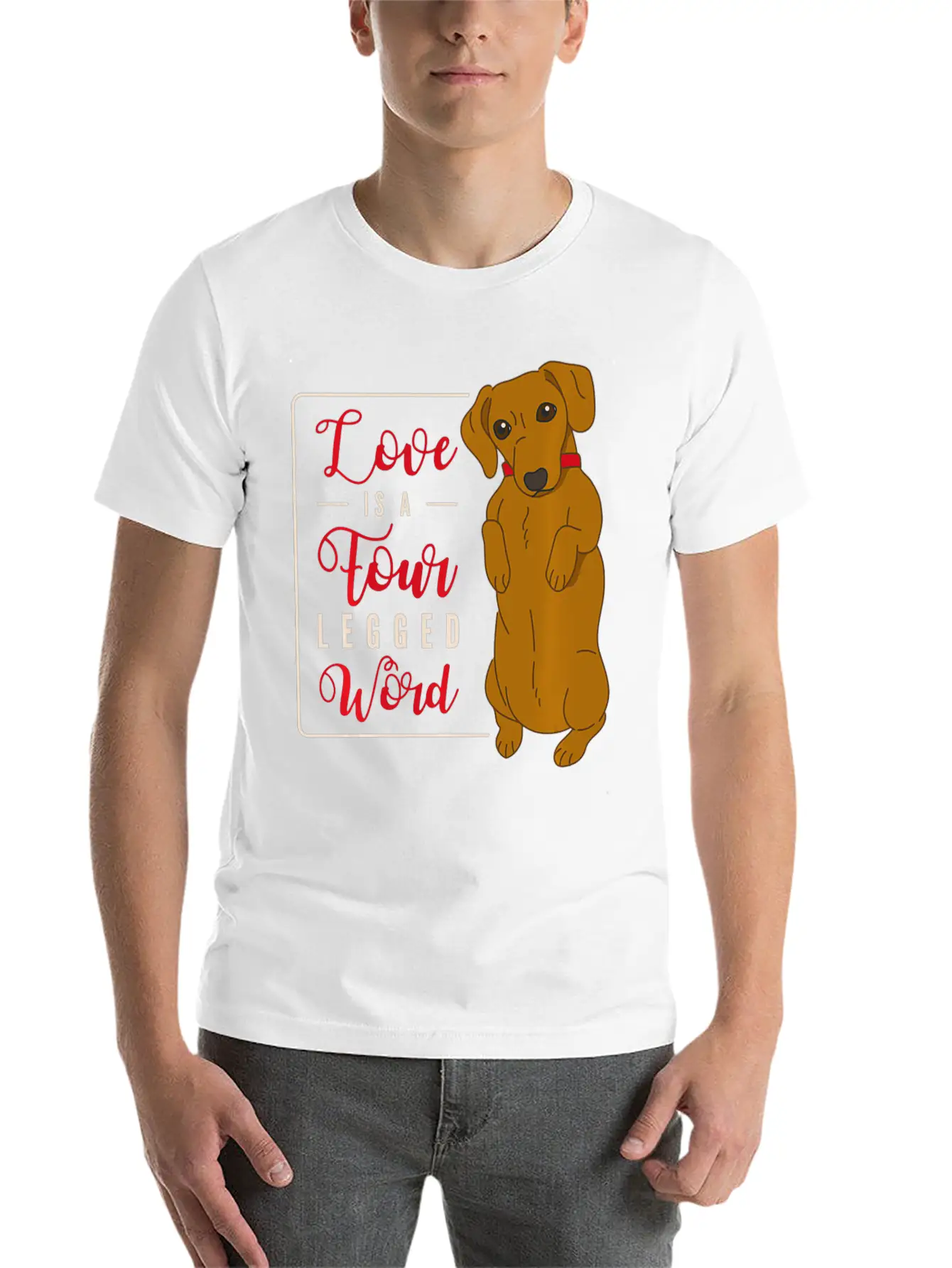 Cute Dachshund Dog Pet Lovers Holders Clothing Unisex Casual T-Shirt – Clean Design For Daily Comfort