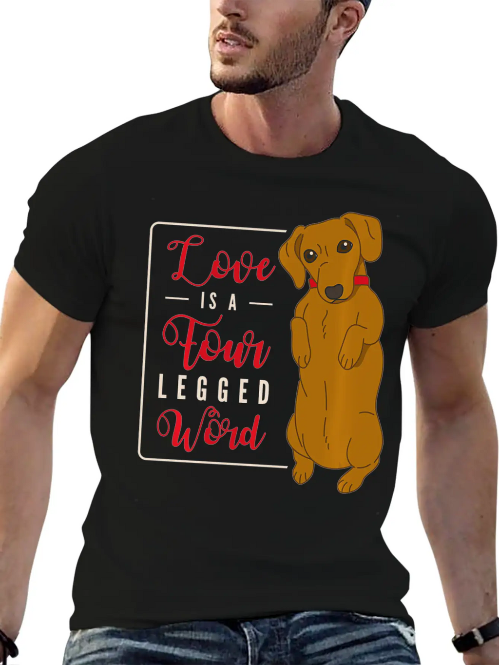 Cute Dachshund Dog Pet Lovers Holders Clothing Unisex Casual T-Shirt – Clean Design For Daily Comfort