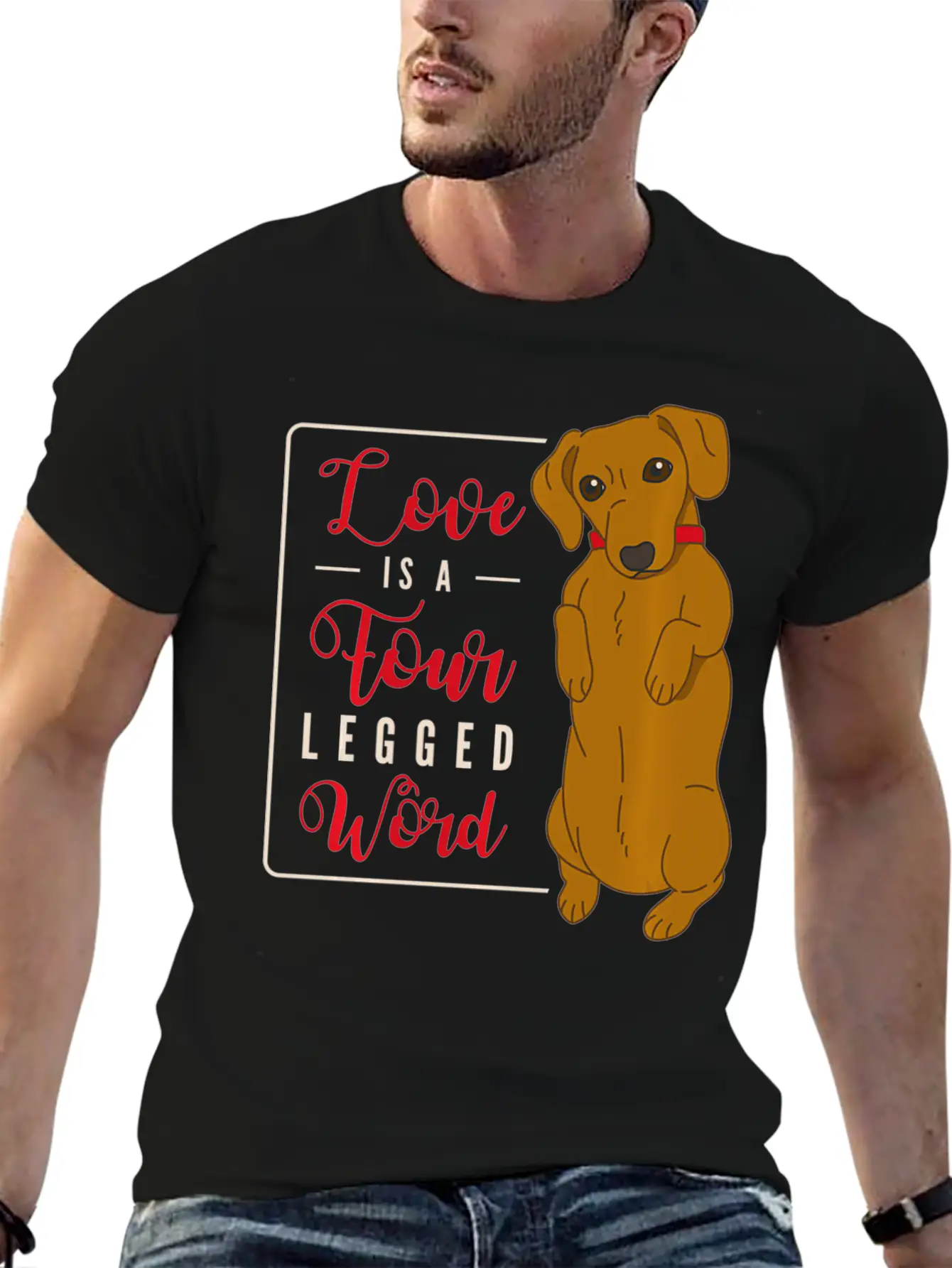 Cute Dachshund Dog Pet Lovers Holders Clothing Unisex Casual T-Shirt – Clean Design For Daily Comfort