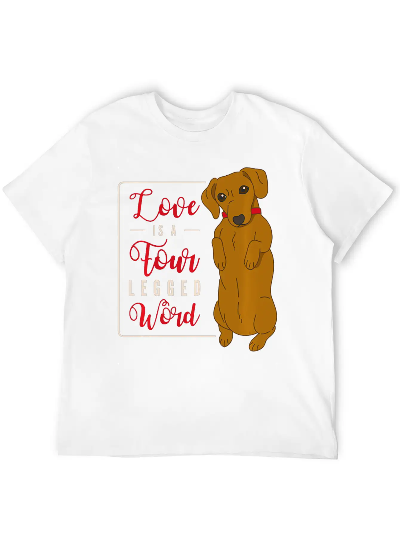 Cute Dachshund Dog Pet Lovers Holders Clothing Unisex Casual T-Shirt – Clean Design For Daily Comfort