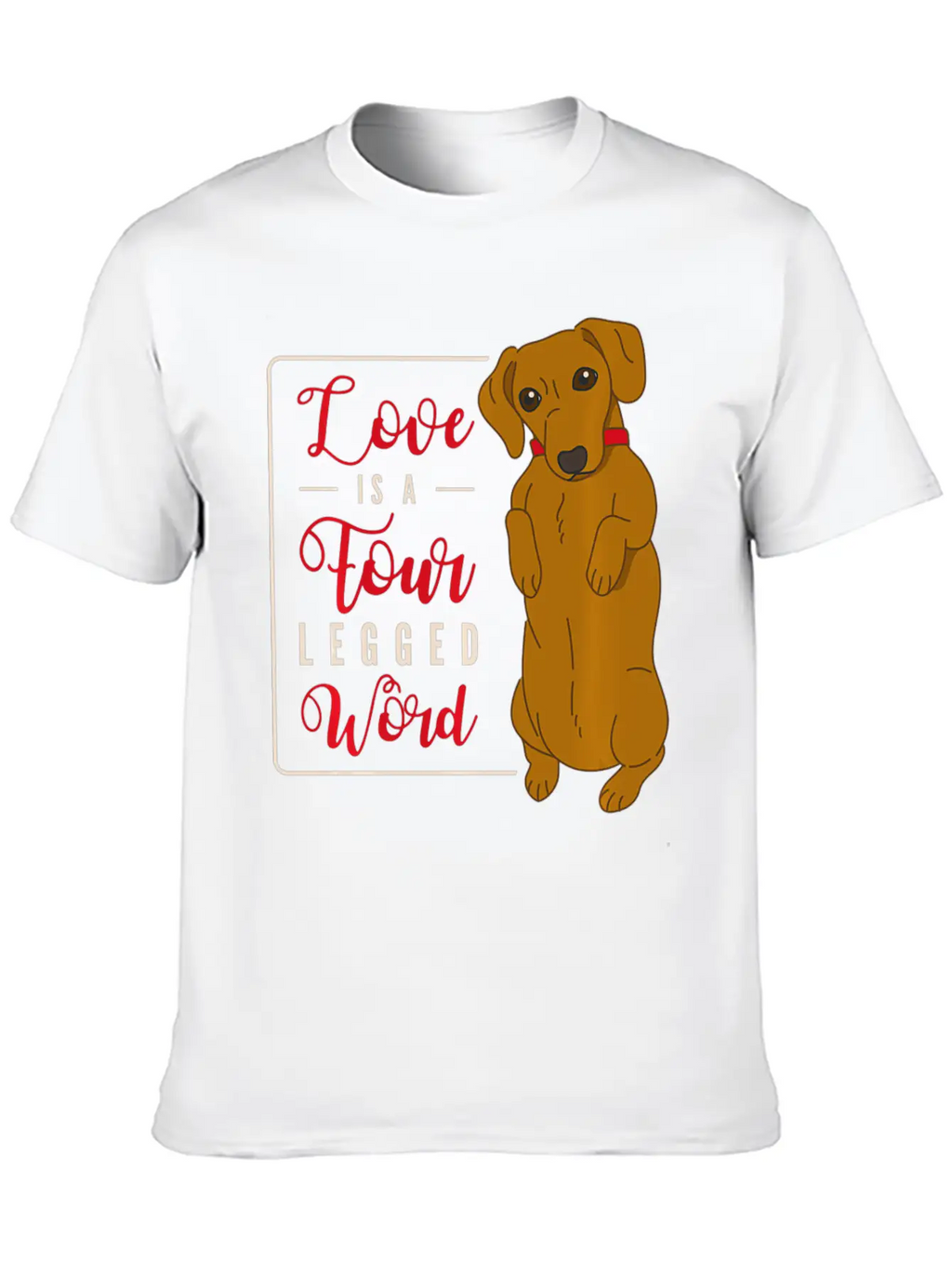 Cute Dachshund Dog Pet Lovers Holders Clothing Unisex Casual T-Shirt – Clean Design For Daily Comfort