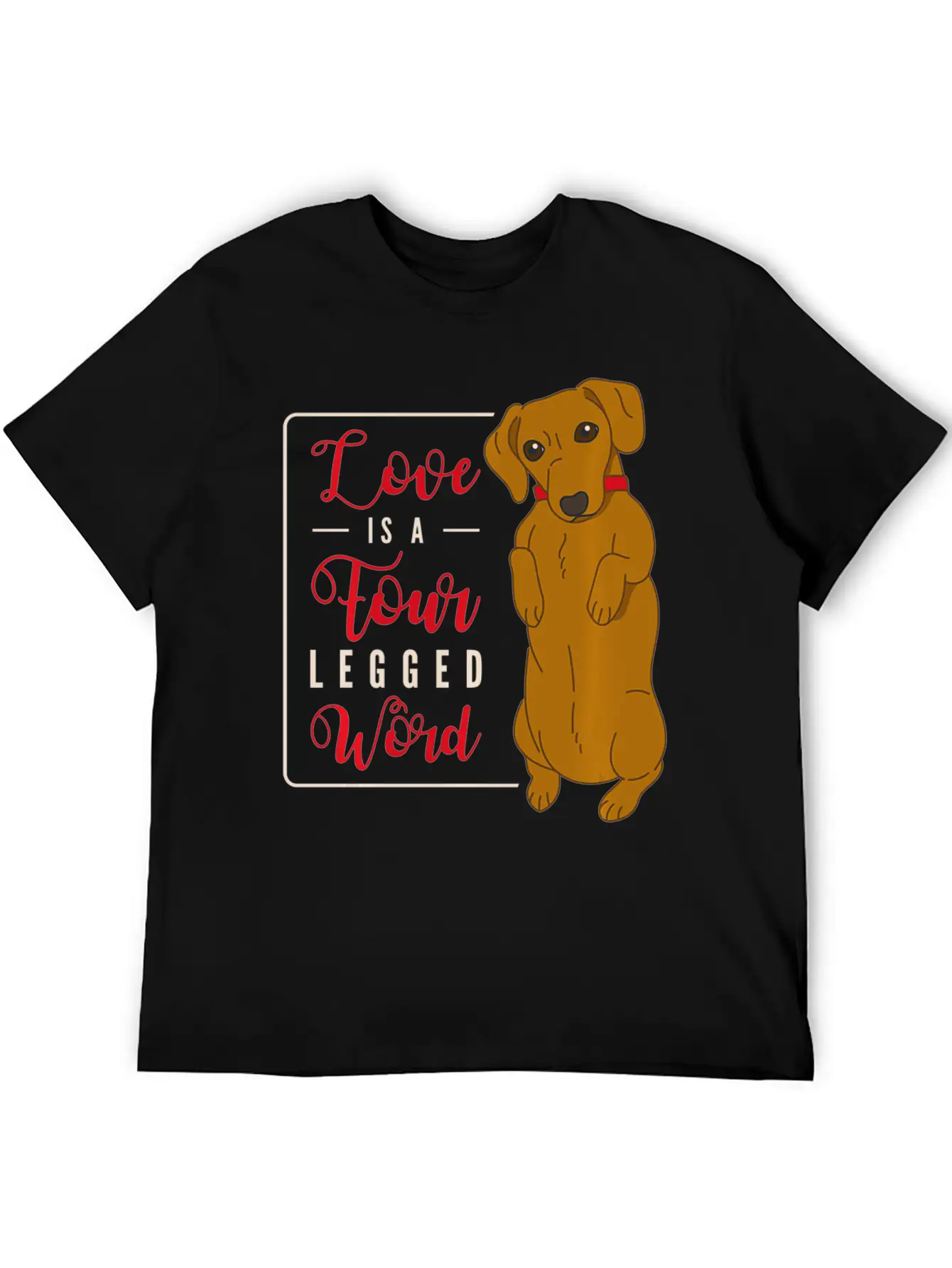 Cute Dachshund Dog Pet Lovers Holders Clothing Unisex Casual T-Shirt – Clean Design For Daily Comfort