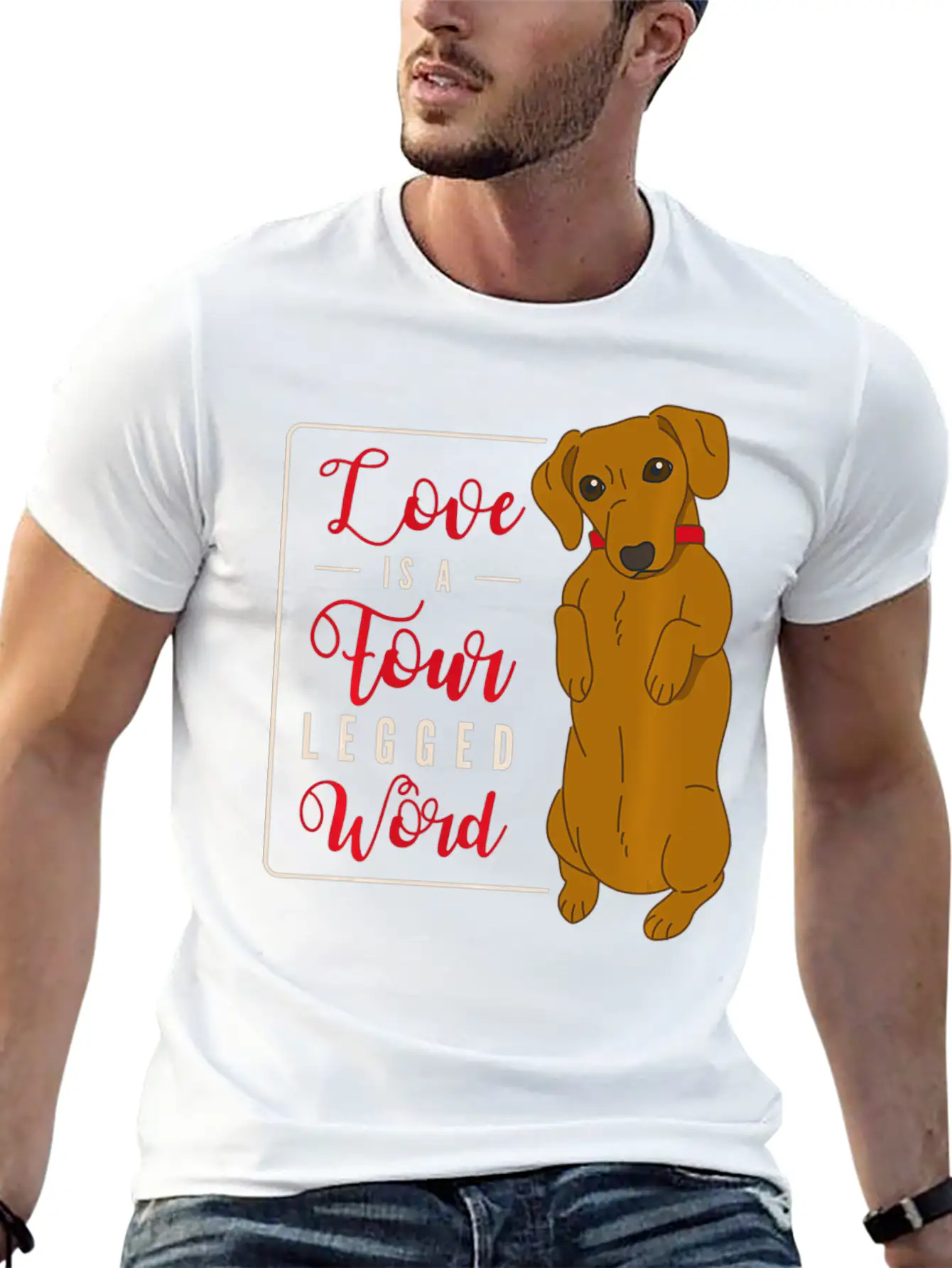 Cute Dachshund Dog Pet Lovers Holders Clothing Unisex Casual T-Shirt – Clean Design For Daily Comfort