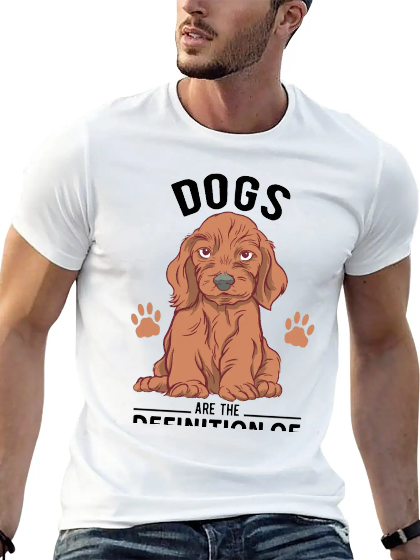 Cute Dog Stylish Everyday T-Shirt – Unisex Basic Cotton Tee