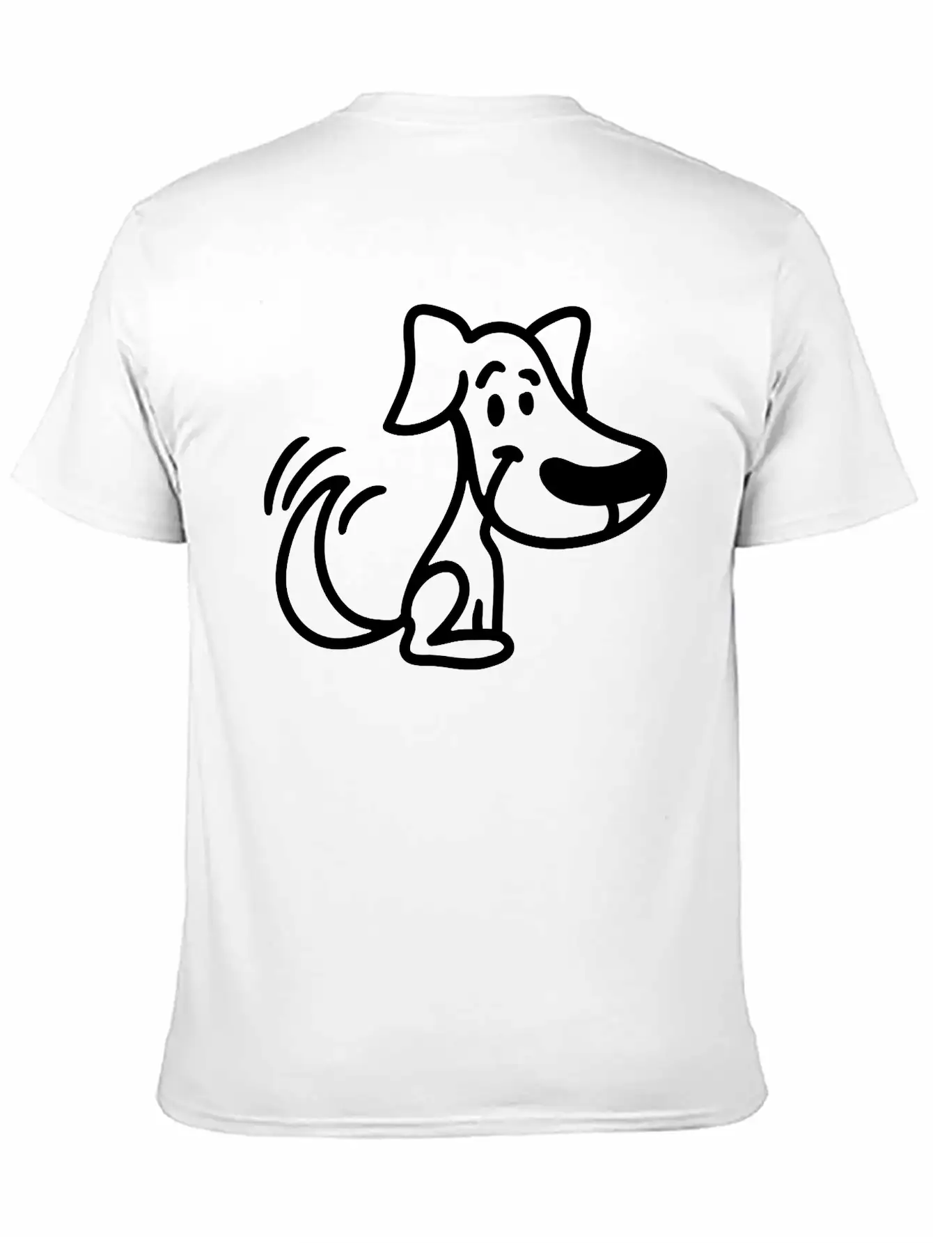 Cute Dog Unisex Short Sleeve Soft Cotton T-Shirt – Casual Everyday Wear