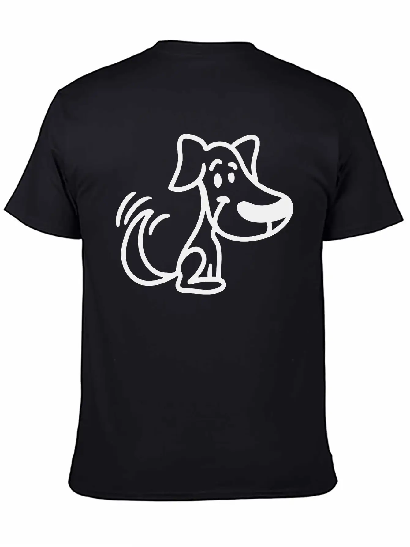 Cute Dog Unisex Short Sleeve Soft Cotton T-Shirt – Casual Everyday Wear