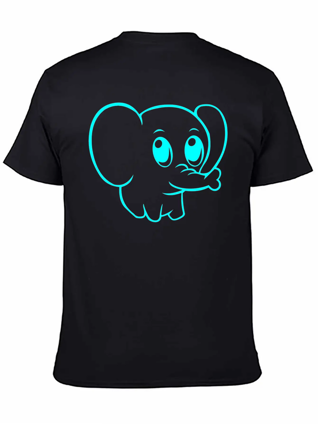 Cute Elephant Classic Fit Graphic Tee For Daily Comfort – Unisex Cotton Shirt