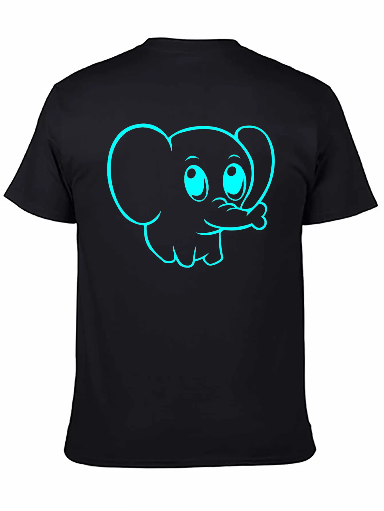Cute Elephant Classic Fit Graphic Tee For Daily Comfort – Unisex Cotton Shirt
