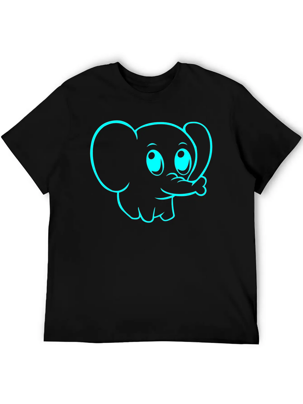 Cute Elephant Classic Fit Graphic Tee For Daily Comfort – Unisex Cotton Shirt
