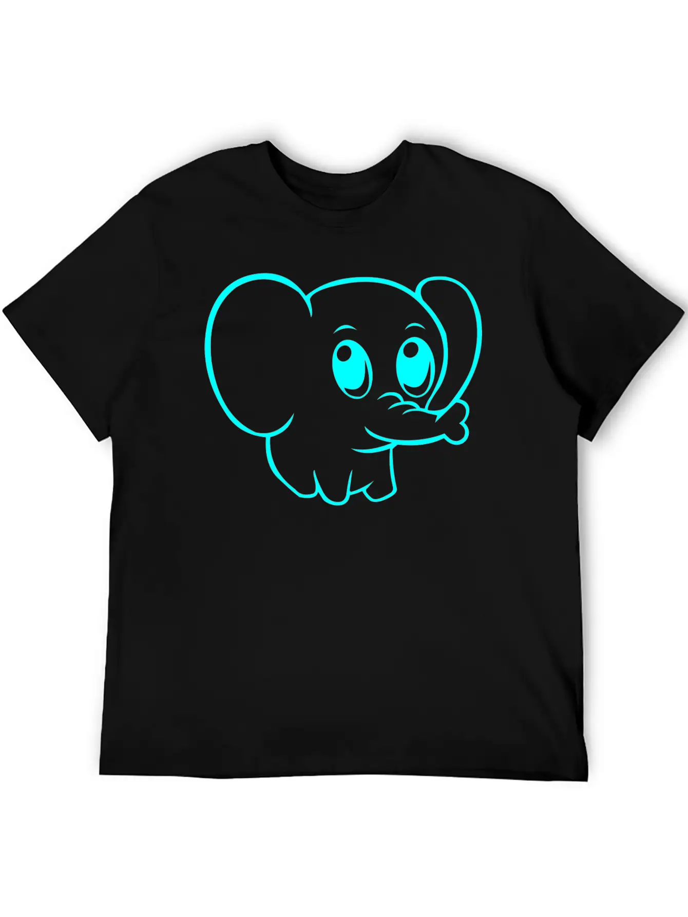 Cute Elephant Classic Fit Graphic Tee For Daily Comfort – Unisex Cotton Shirt