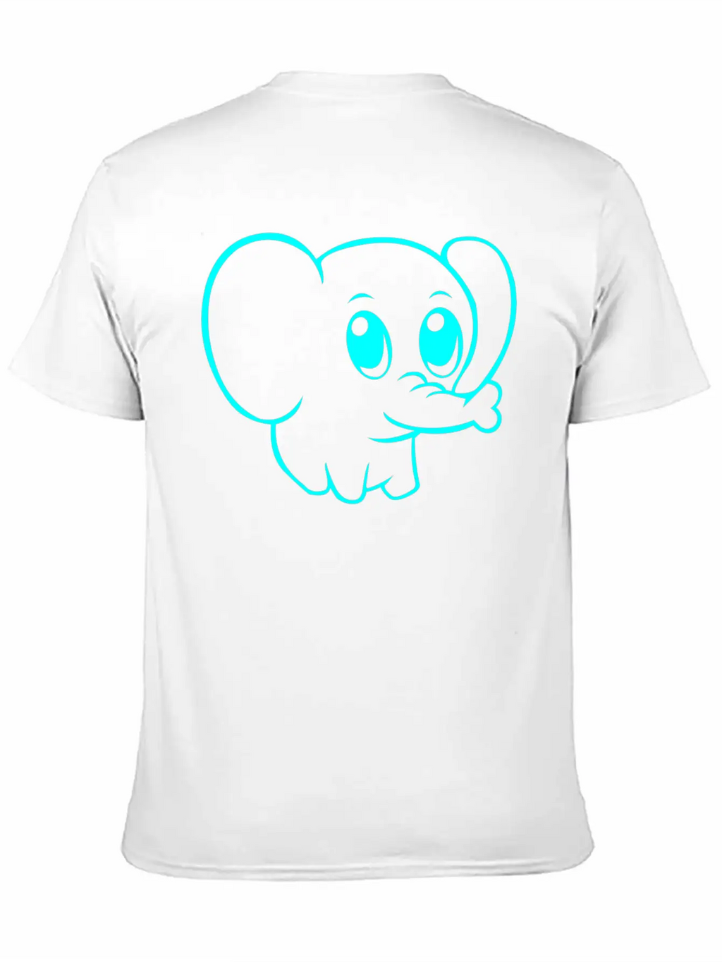 Cute Elephant Classic Fit Graphic Tee For Daily Comfort – Unisex Cotton Shirt