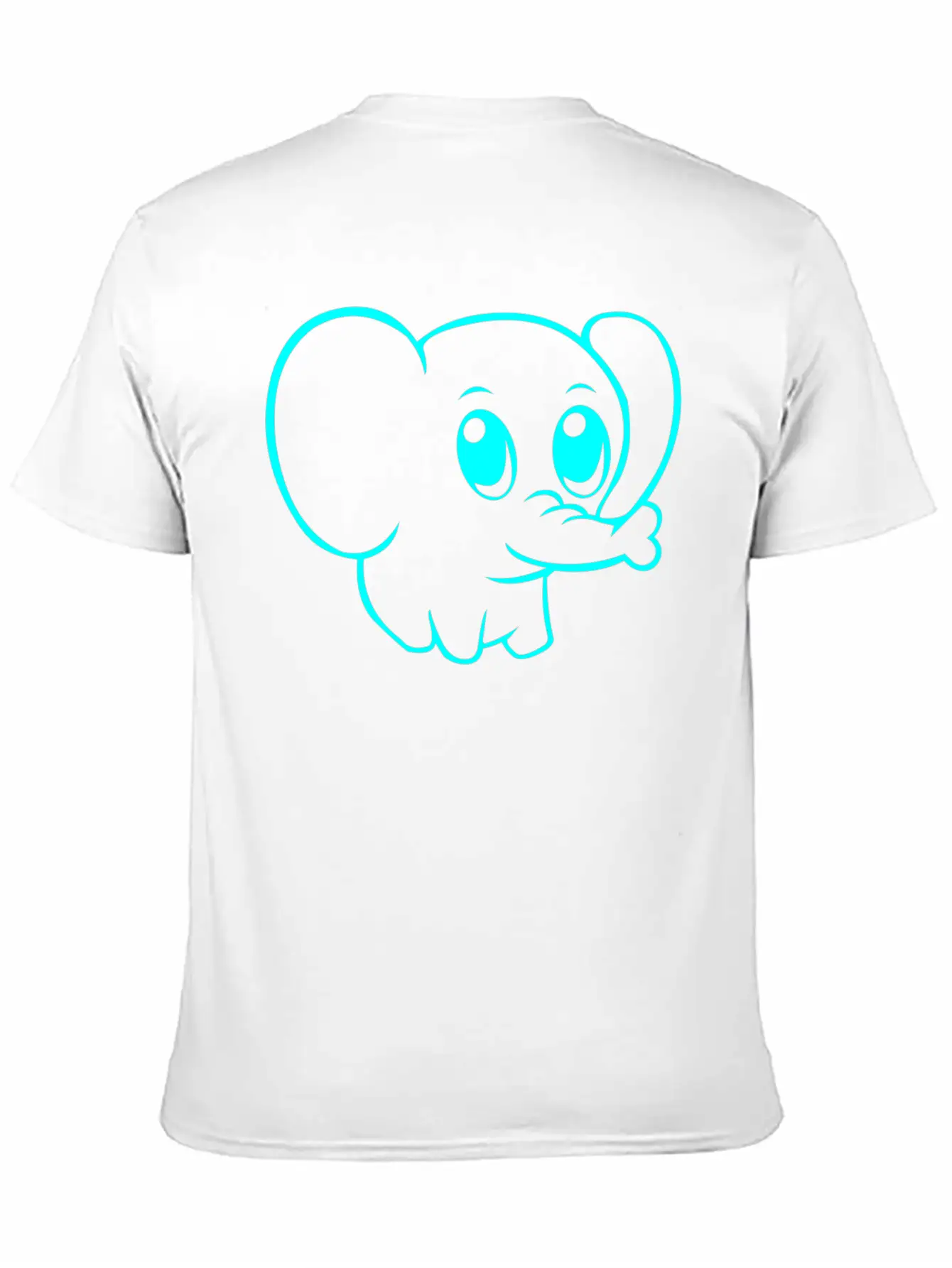 Cute Elephant Classic Fit Graphic Tee For Daily Comfort – Unisex Cotton Shirt