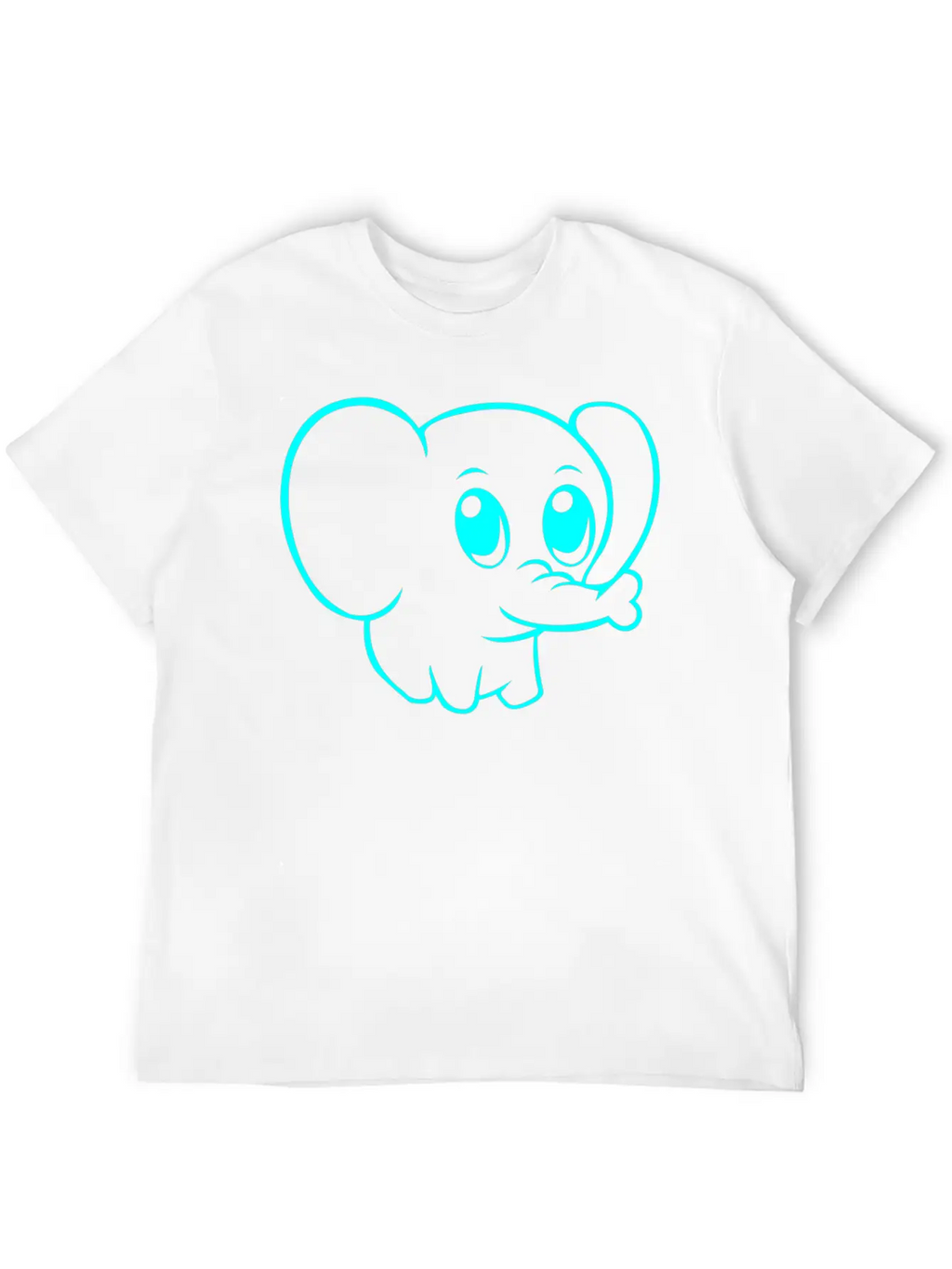 Cute Elephant Classic Fit Graphic Tee For Daily Comfort – Unisex Cotton Shirt