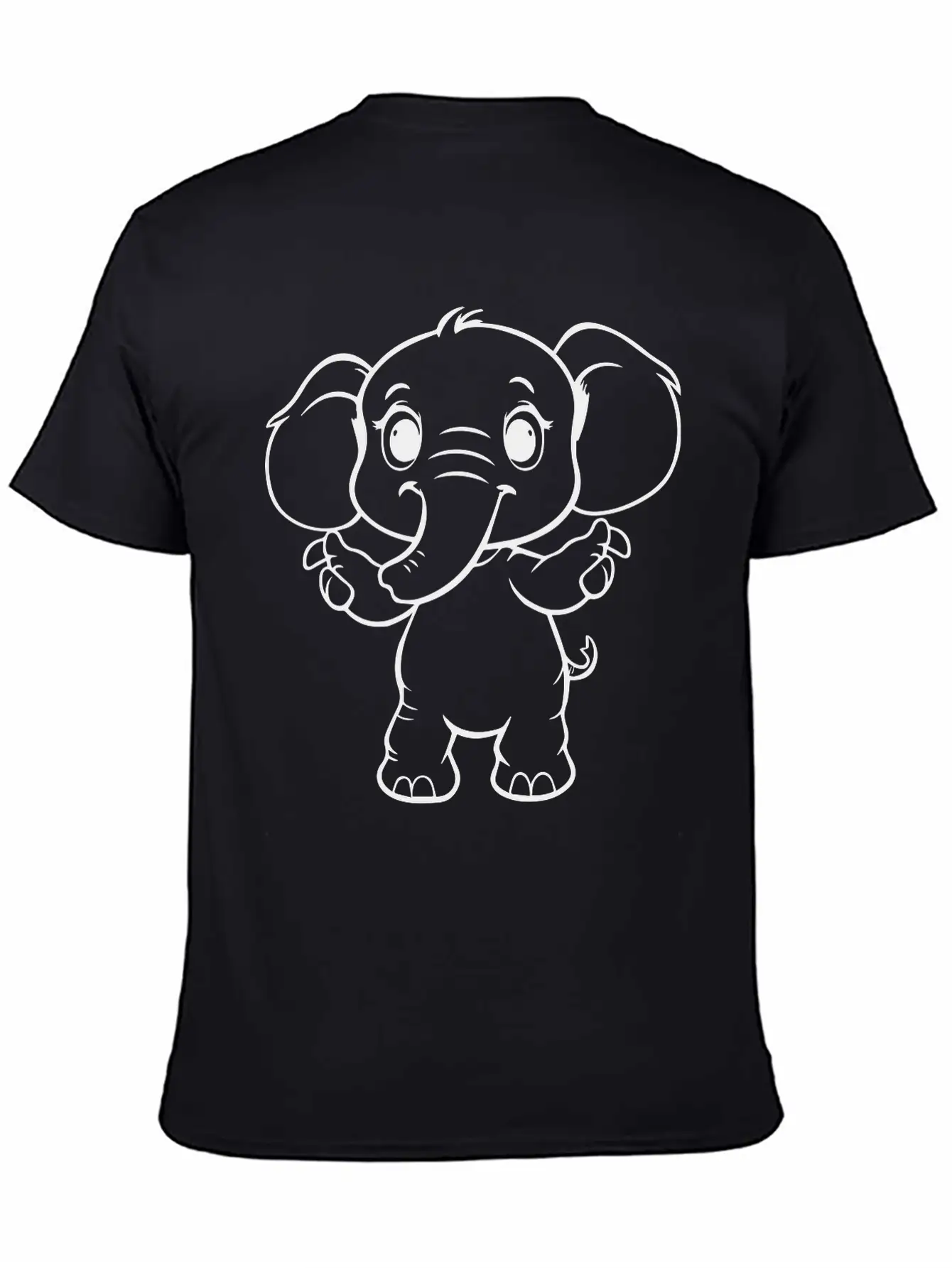 Cute Elephant Unisex Casual T-Shirt – Clean Design For Daily Comfort