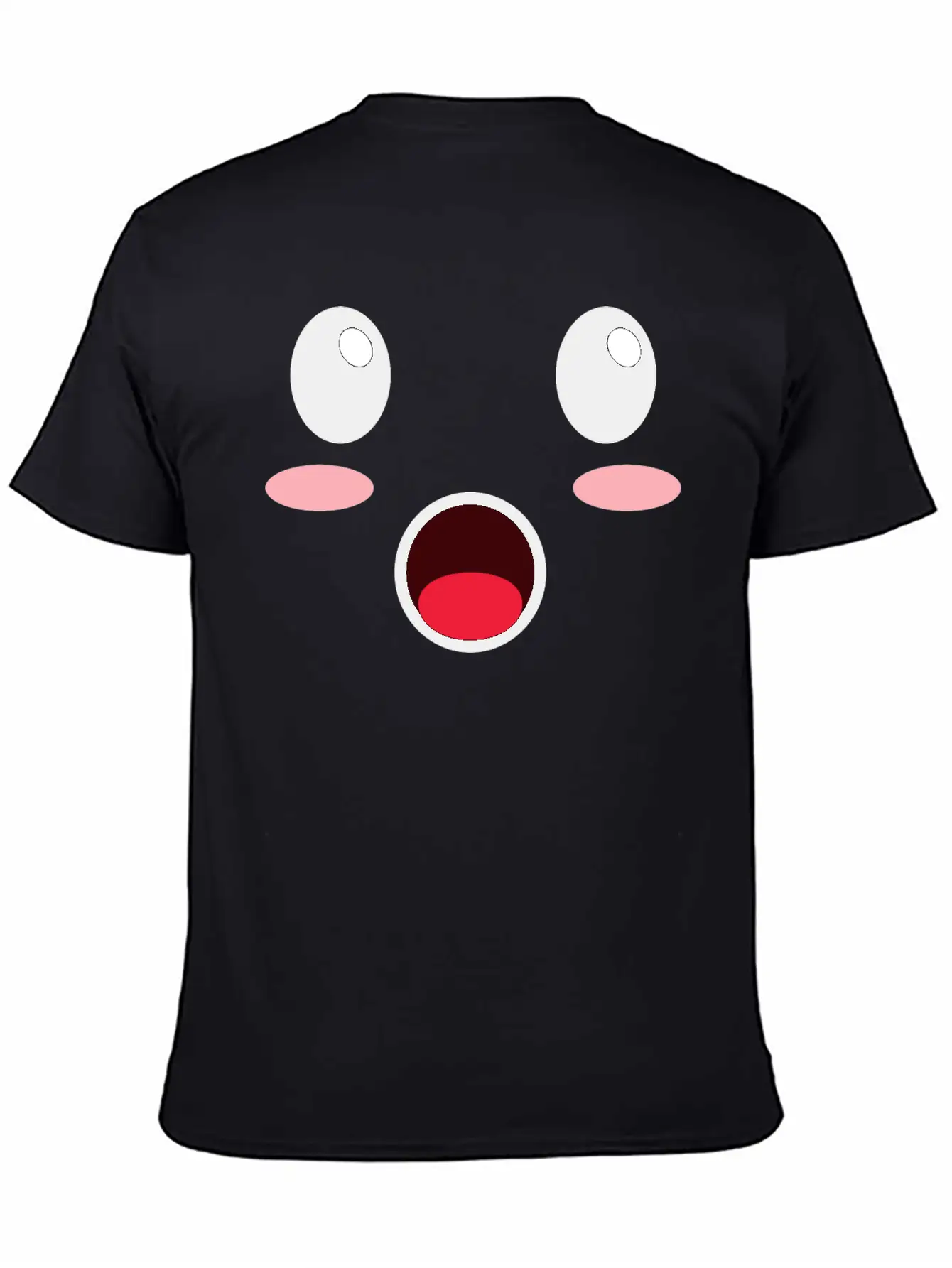 Cute Face Unisex Casual T-Shirt – Clean Design For Daily Comfort