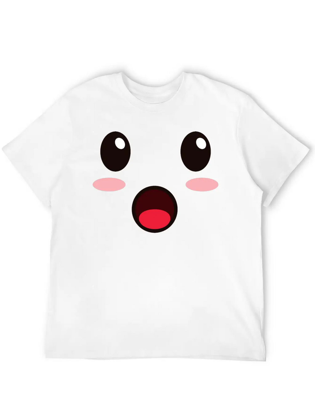 Cute Face Unisex Casual T-Shirt – Clean Design For Daily Comfort