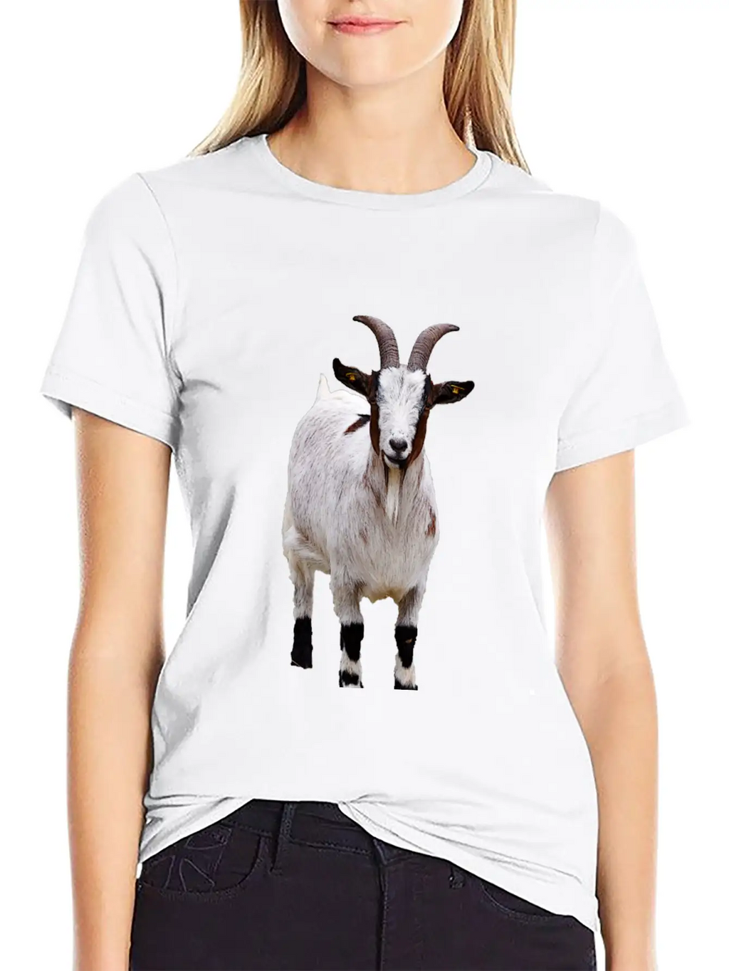 Cute Goat Essential Cotton Tee For Daily Outfits – Unisex Style