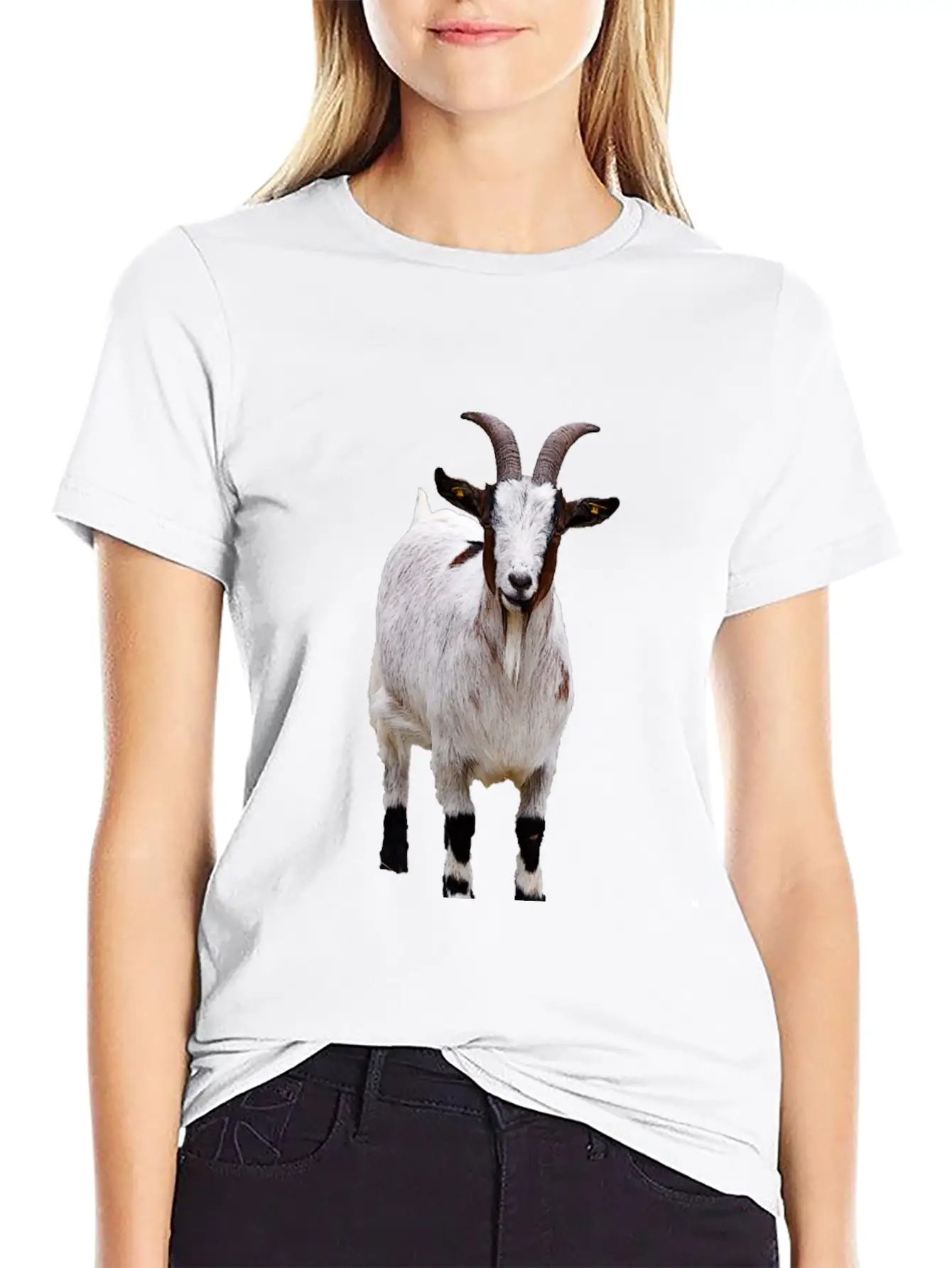 Cute Goat Essential Cotton Tee For Daily Outfits – Unisex Style