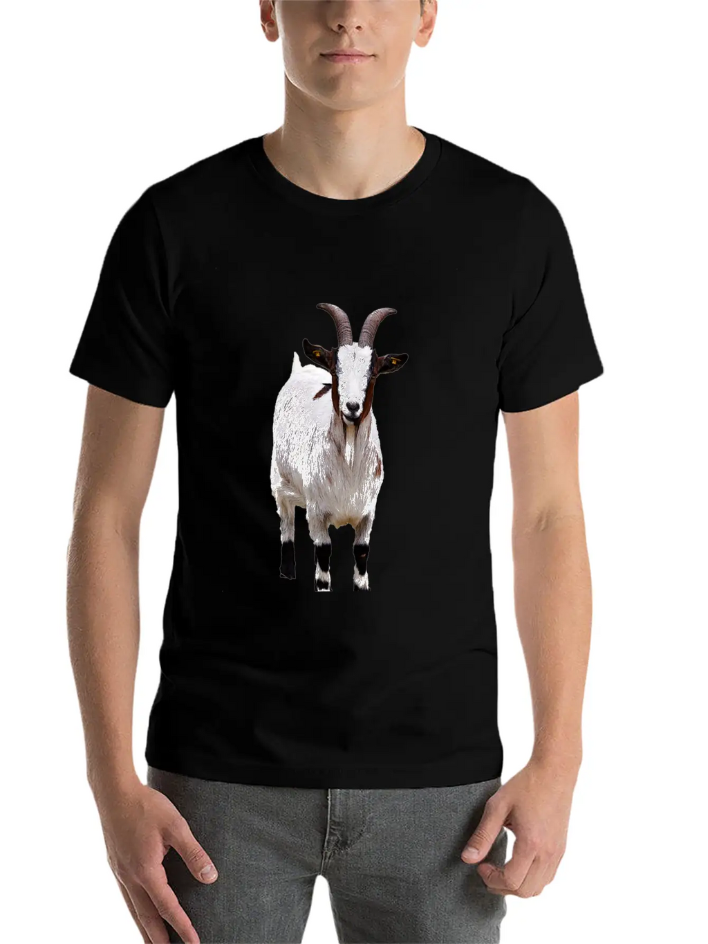 Cute Goat Essential Cotton Tee For Daily Outfits – Unisex Style
