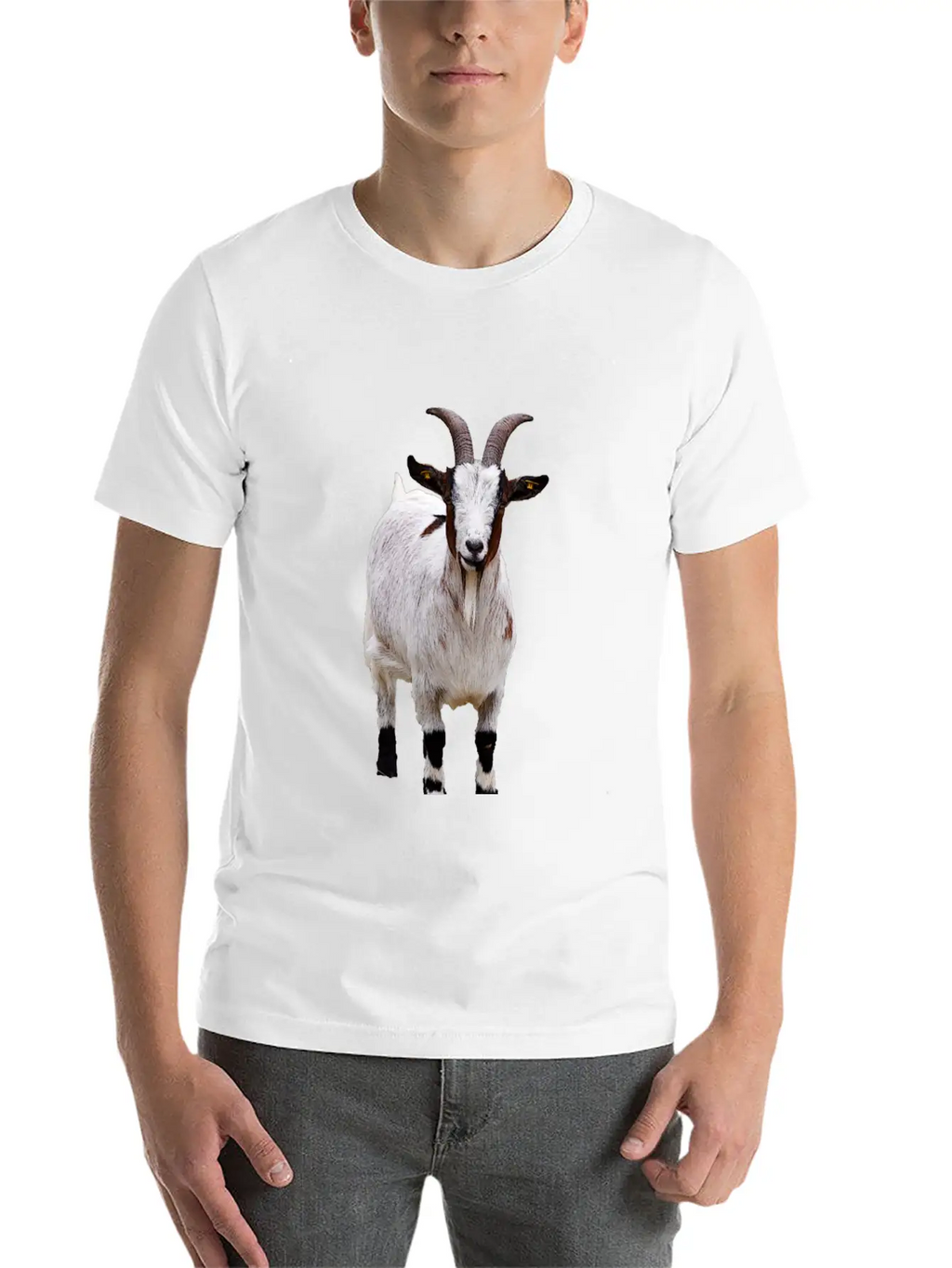 Cute Goat Essential Cotton Tee For Daily Outfits – Unisex Style
