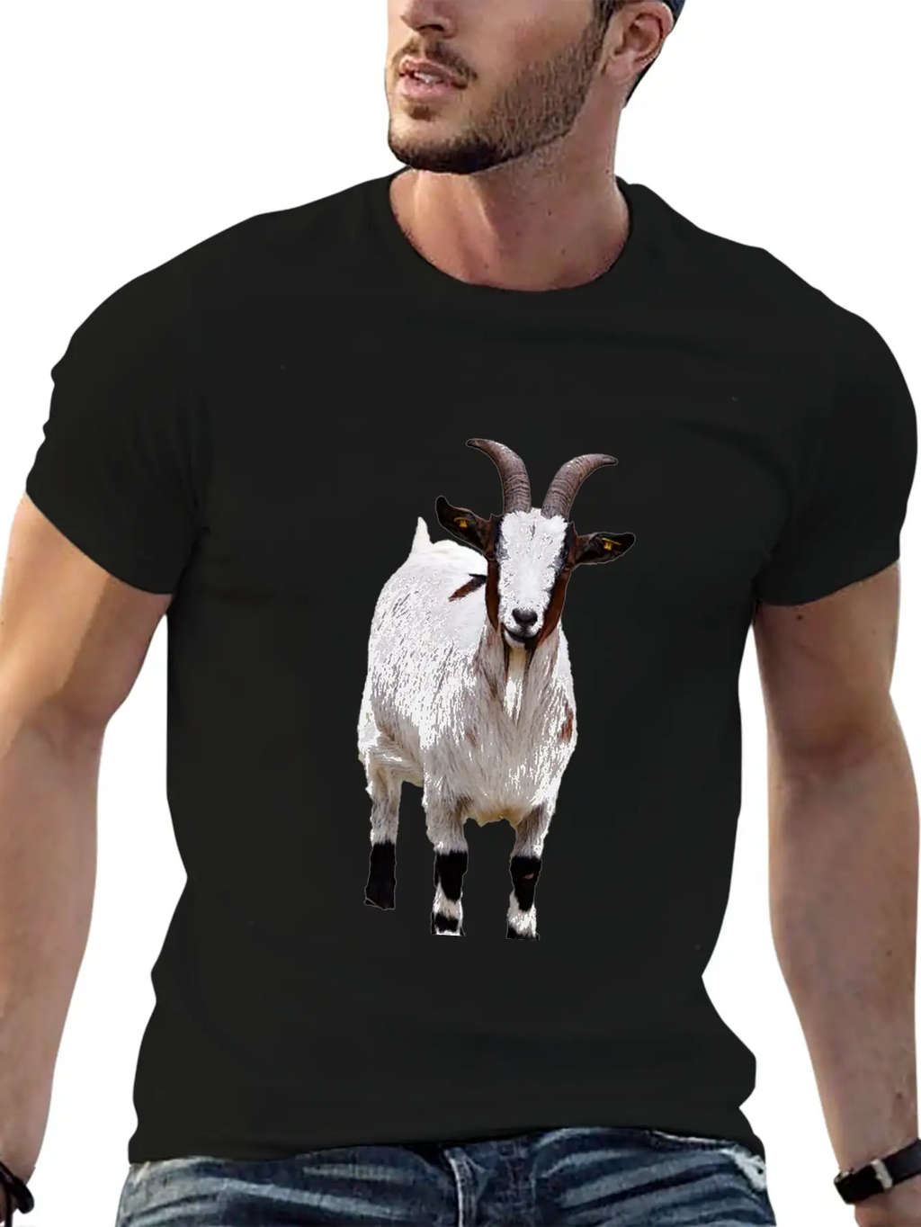 Cute Goat Essential Cotton Tee For Daily Outfits – Unisex Style