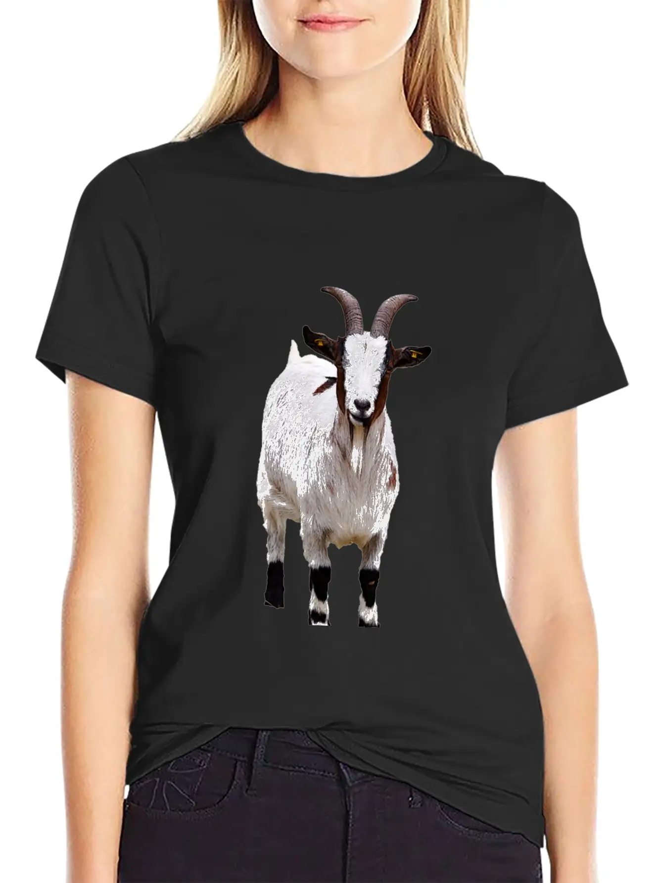 Cute Goat Essential Cotton Tee For Daily Outfits – Unisex Style