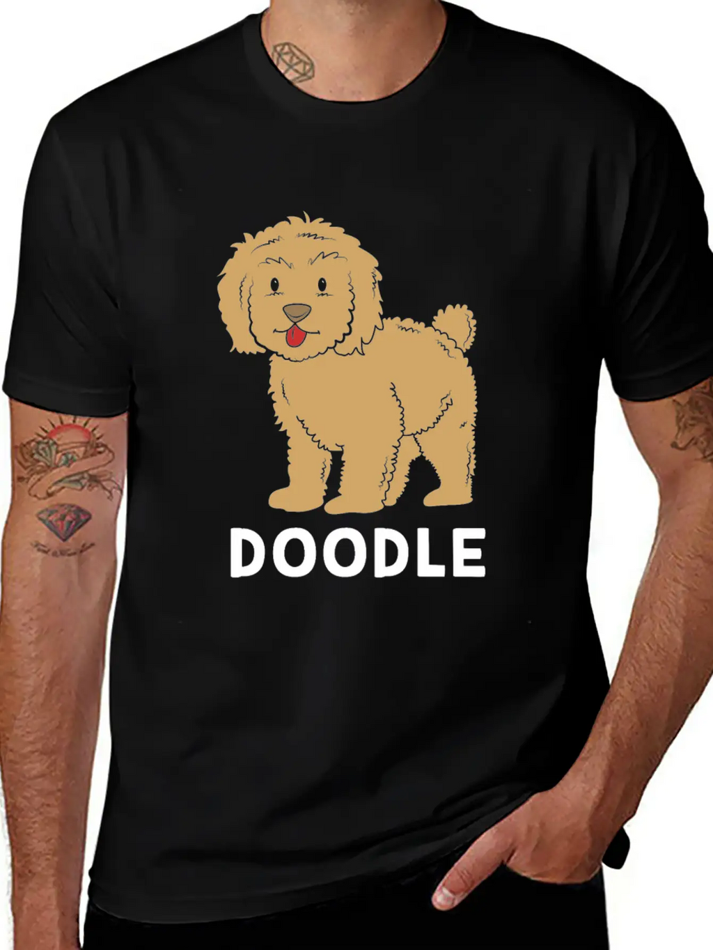 Cute Goldendoodle Golden Doodle Women Casual Graphic T-Shirt – Simple And Comfortable Daily Wear
