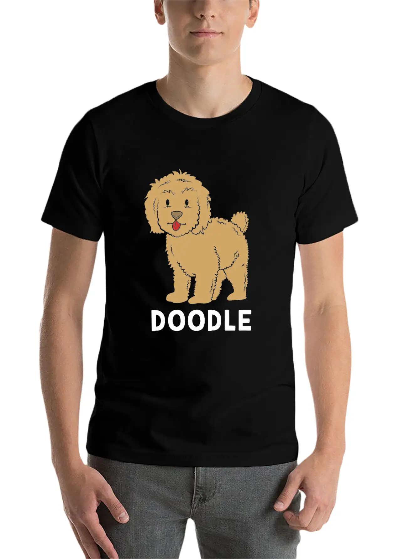 Cute Goldendoodle Golden Doodle Women Casual Graphic T-Shirt – Simple And Comfortable Daily Wear