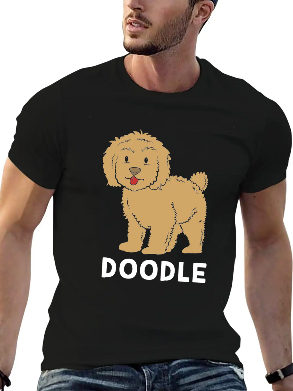 Cute Goldendoodle Golden Doodle Women Casual Graphic T-Shirt – Simple And Comfortable Daily Wear
