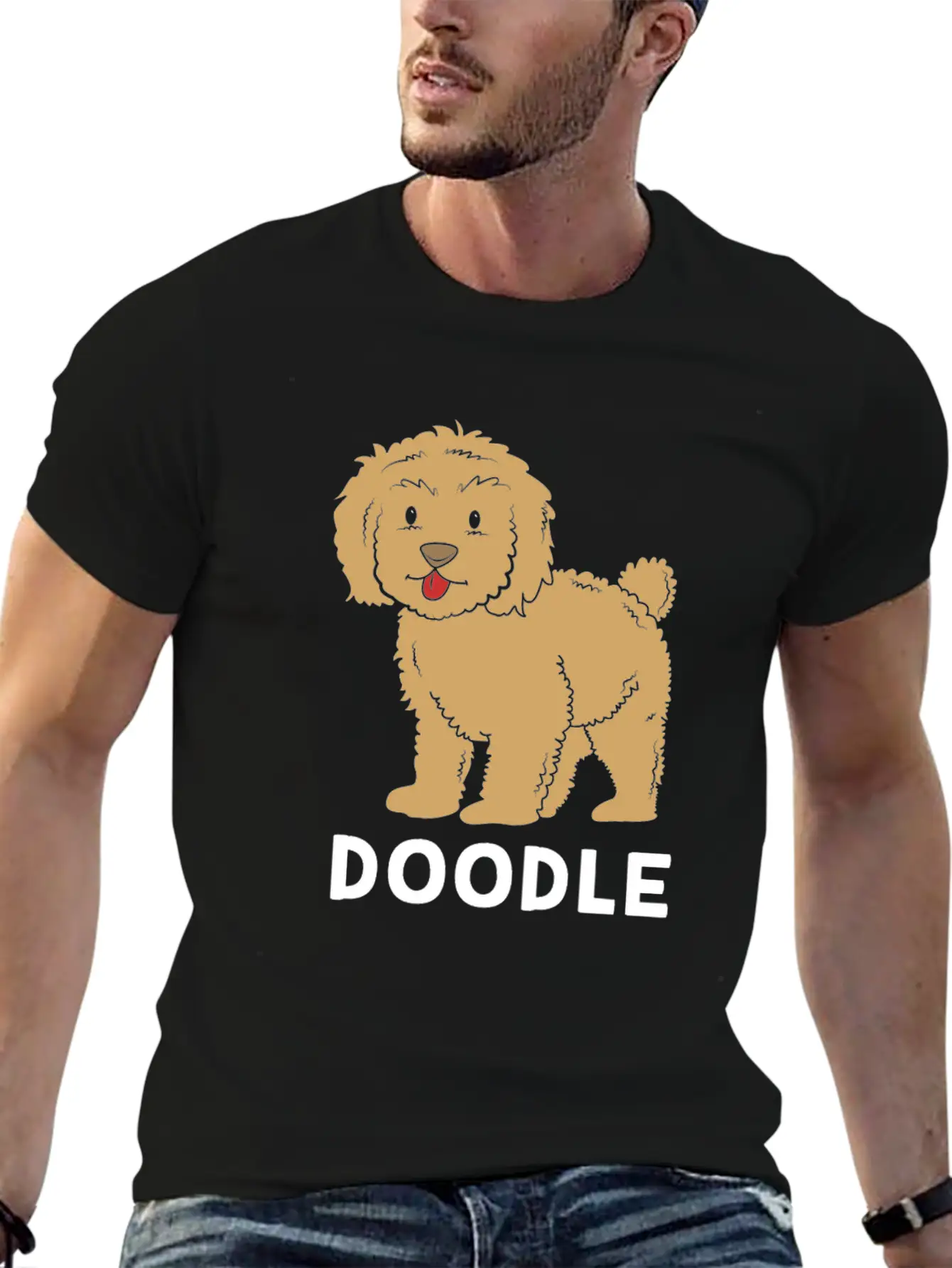 Cute Goldendoodle Golden Doodle Women Casual Graphic T-Shirt – Simple And Comfortable Daily Wear