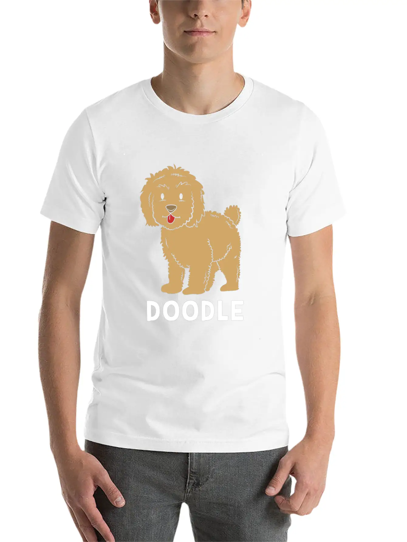 Cute Goldendoodle Golden Doodle Women Casual Graphic T-Shirt – Simple And Comfortable Daily Wear