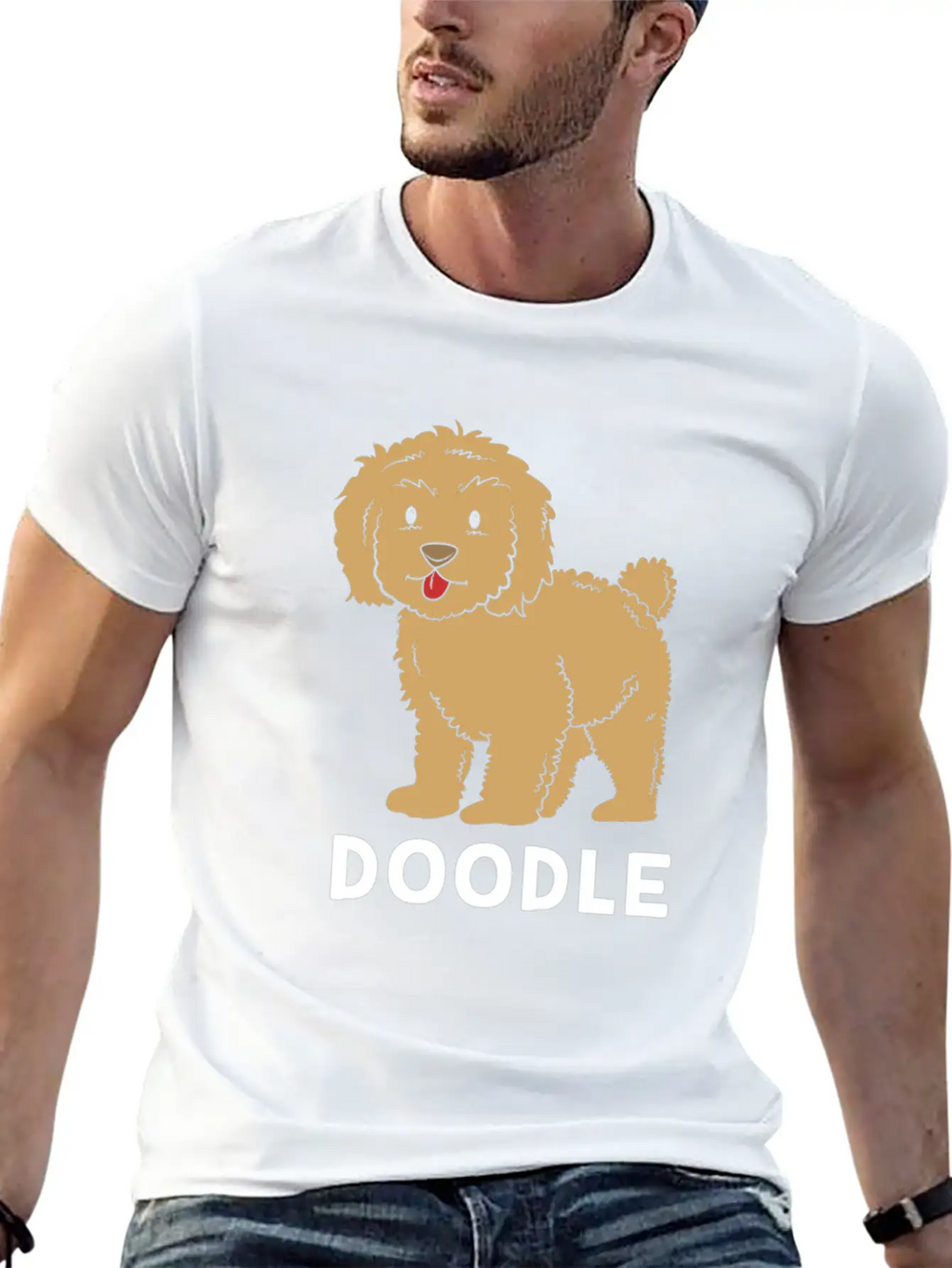 Cute Goldendoodle Golden Doodle Women Casual Graphic T-Shirt – Simple And Comfortable Daily Wear