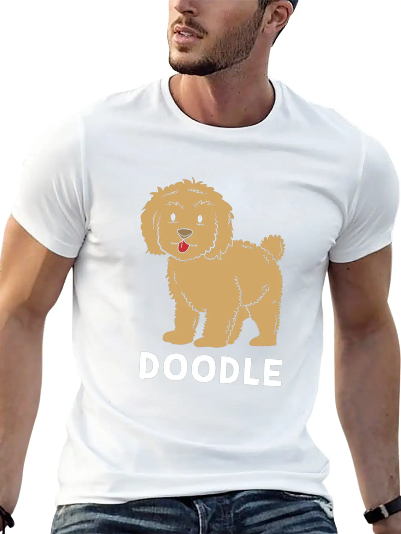 Cute Goldendoodle Golden Doodle Women Casual Graphic T-Shirt – Simple And Comfortable Daily Wear